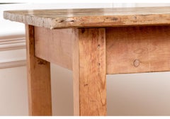 Extraordinary Antique English  10' Pine Farm Table