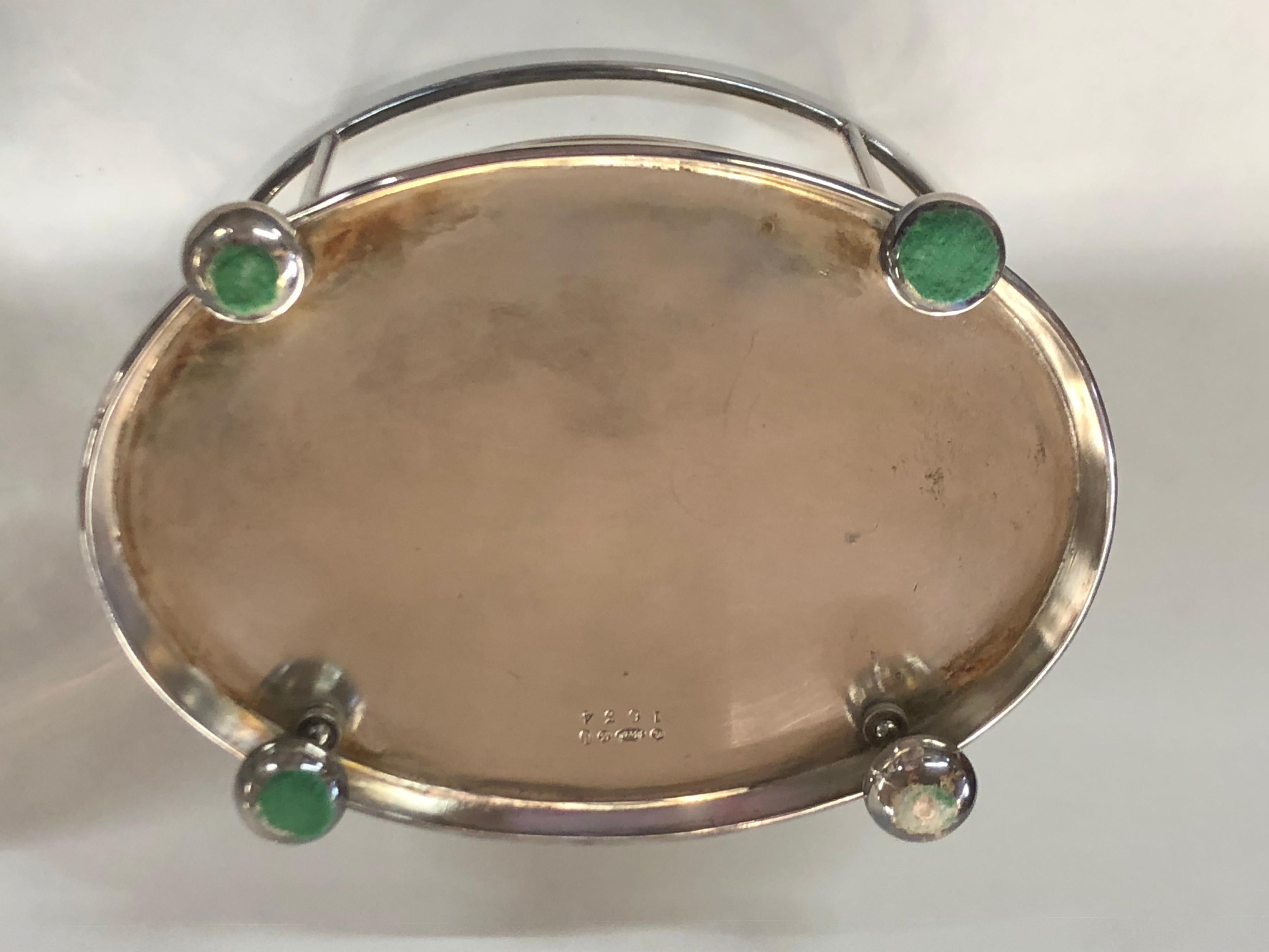 Extraordinary Antique English Sheffield Silverplate & Cut Glass Oval Biscuit Box 5