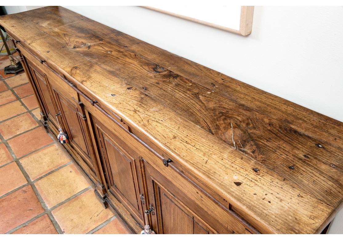 Extraordinary Antique French Oak Enfilade Cabinet 5