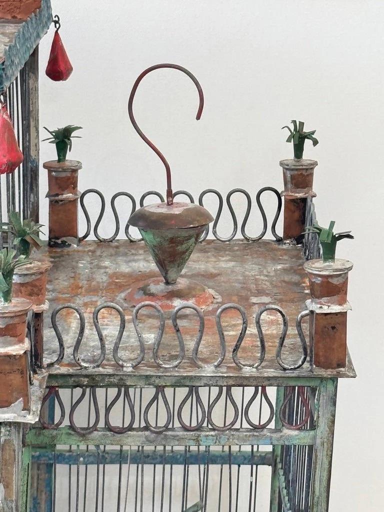 20th Century Extraordinary Architectural Birdcage For Sale