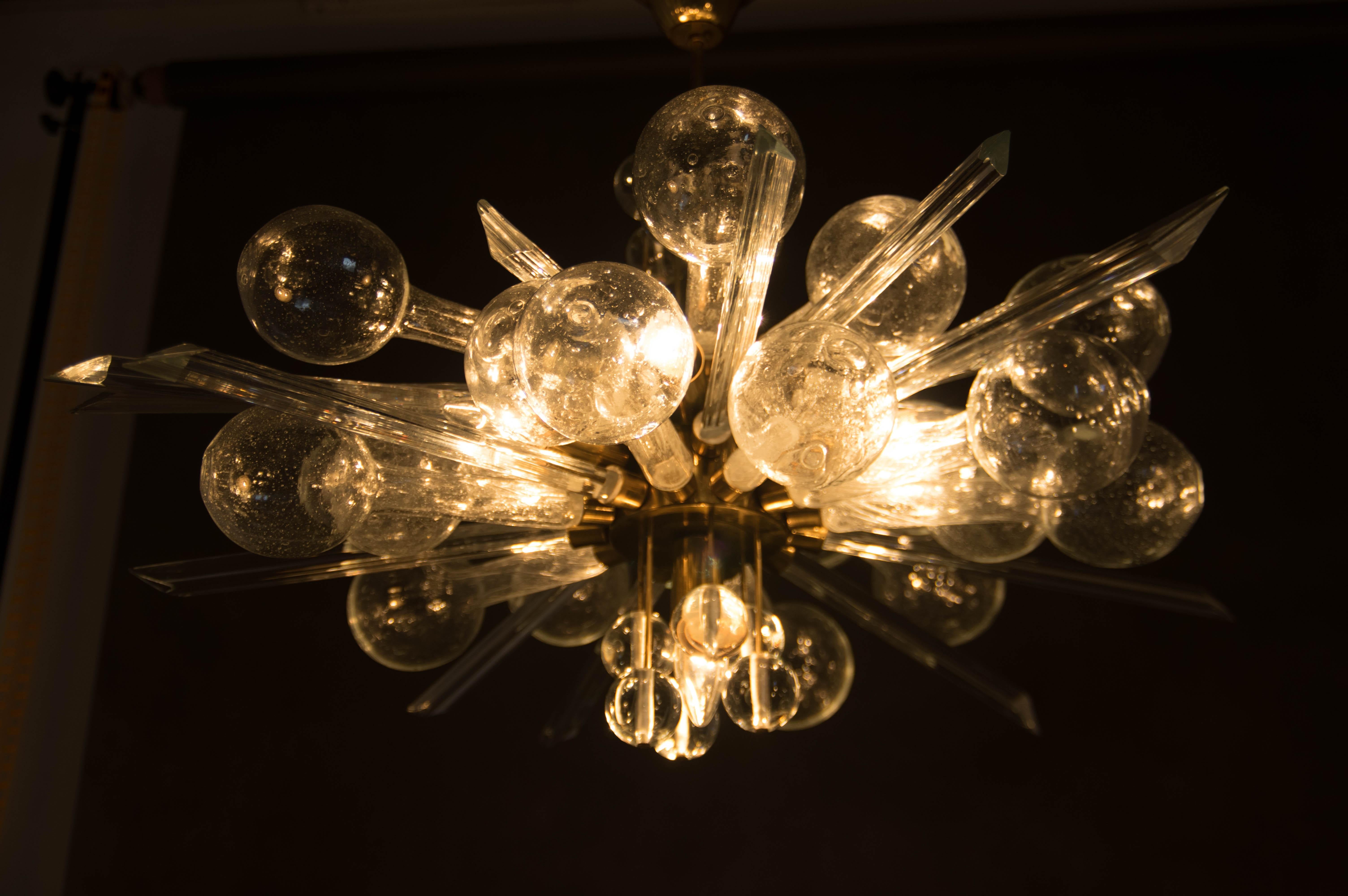 Straordinario lampadario di arte e design di Rene Roubicek, anni '60 in vendita 10