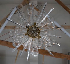 Lustre extraordinaire d'art et de design par Rene Roubicek, années 1960