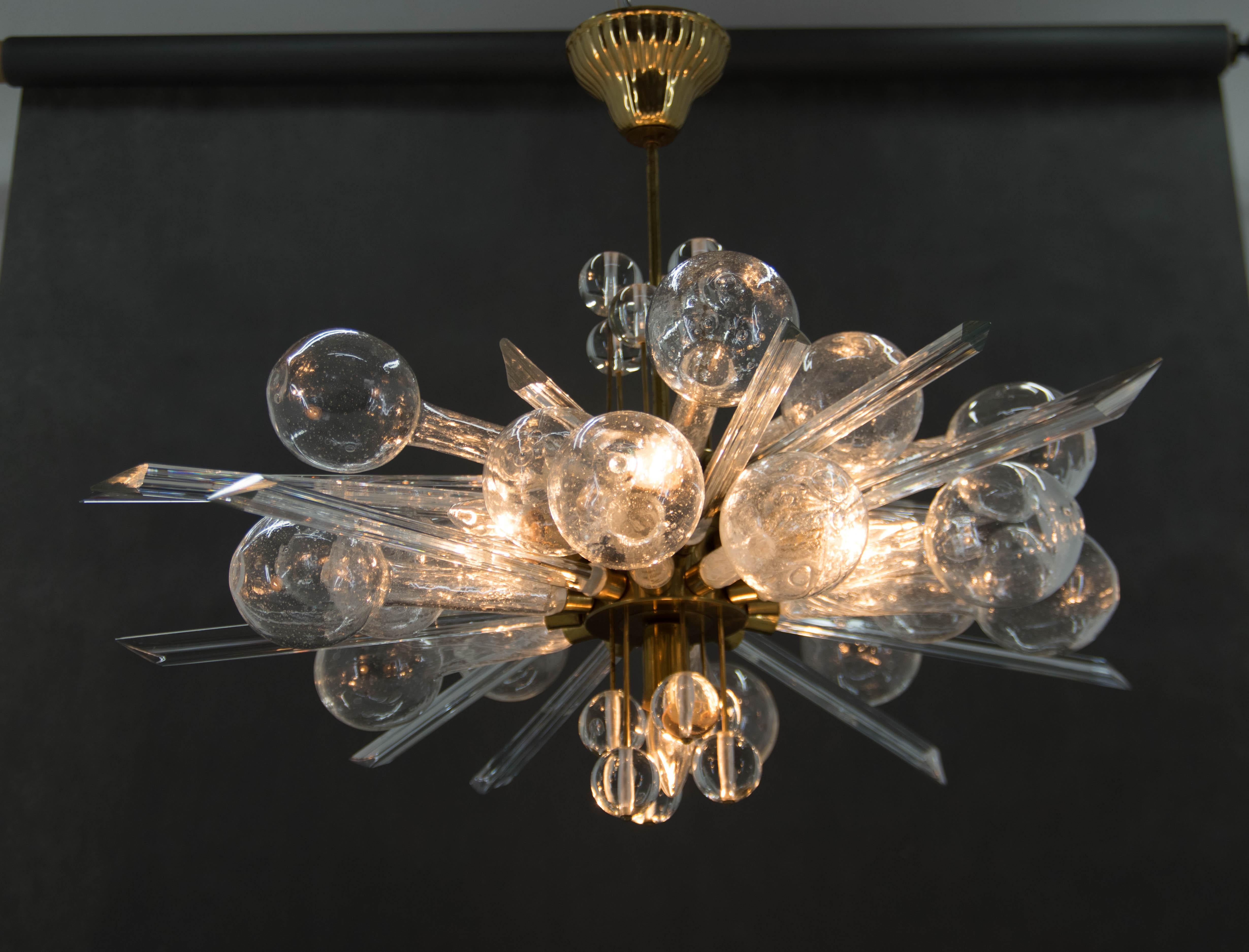 Straordinario lampadario di arte e design di Rene Roubicek, anni '60 in vendita 2