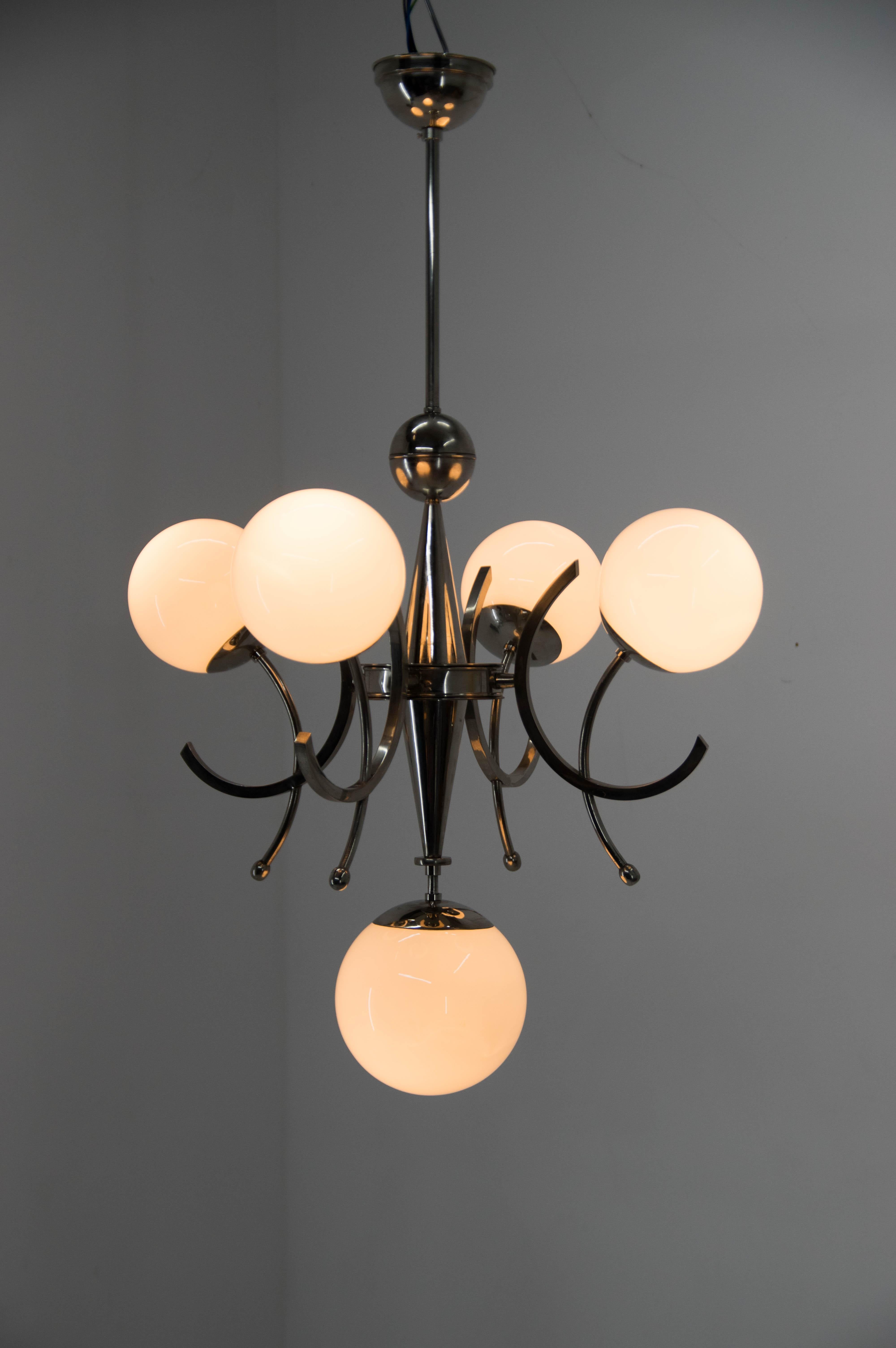 Extraordinaire lustre Art déco, 1930 en vente 4