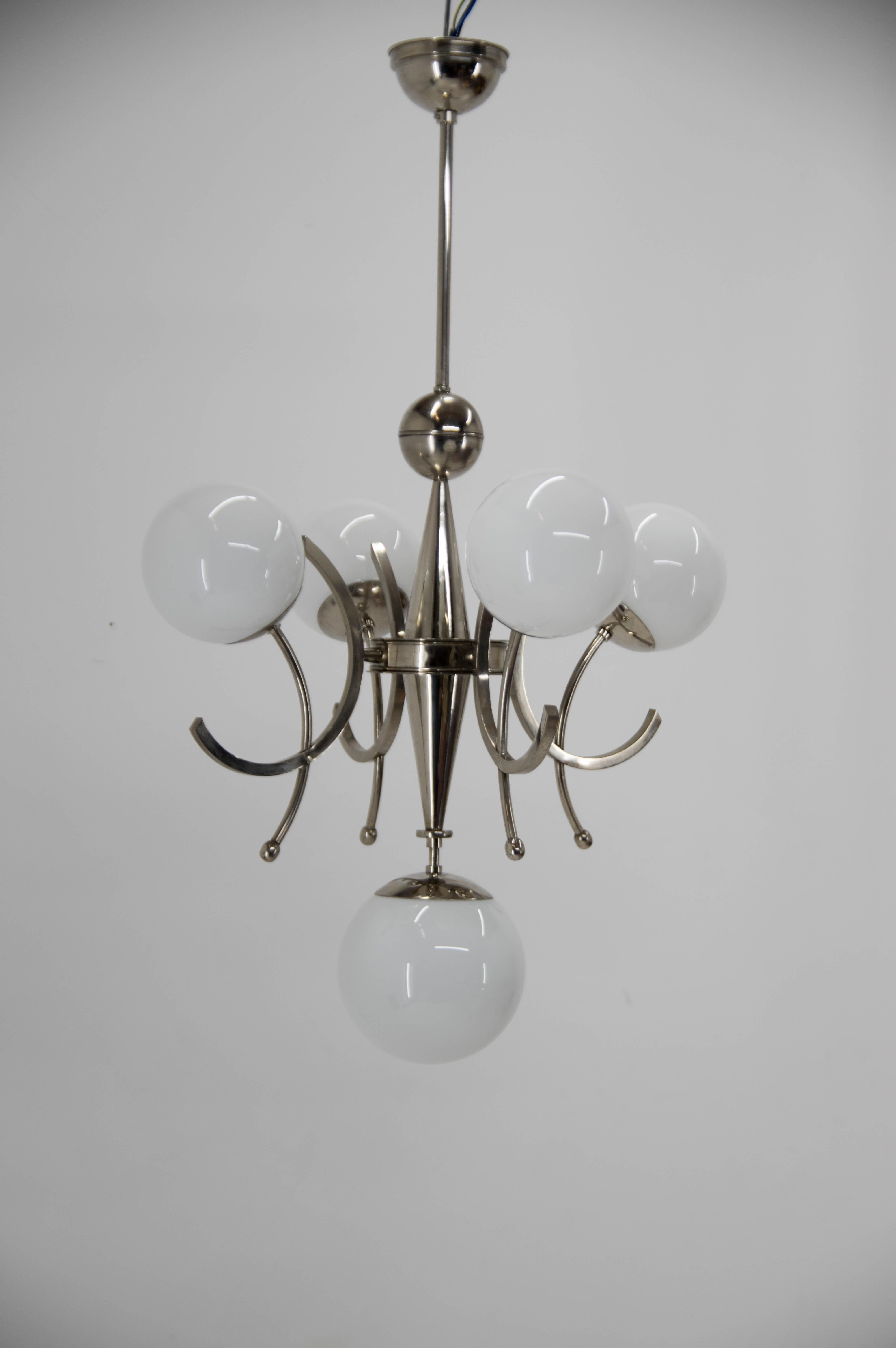 Extraordinaire lustre Art déco, 1930 en vente 1