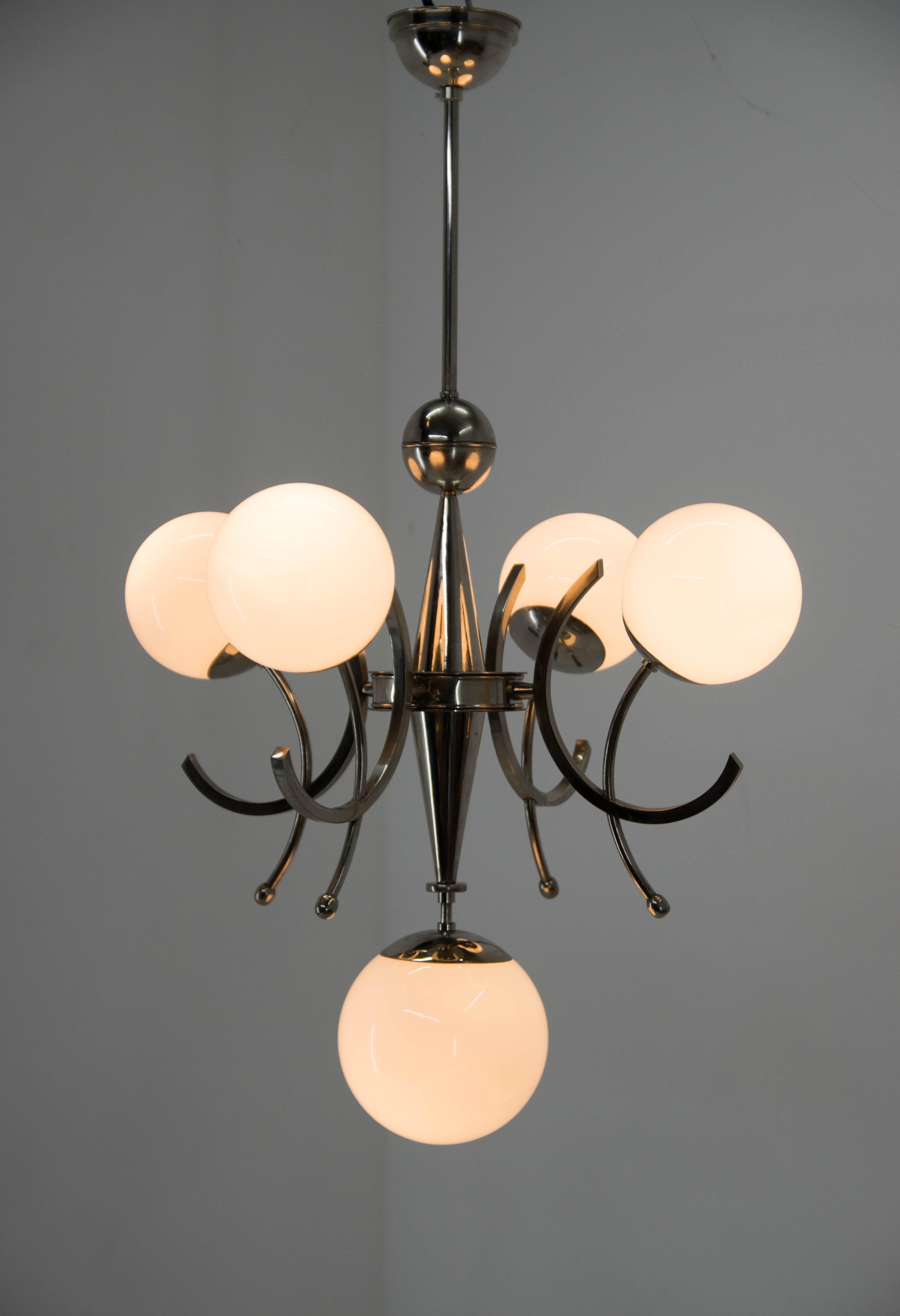 Extraordinaire lustre Art déco, 1930 en vente 2