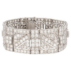 Extraordinary Art Deco Platinum Diamond Bracelet