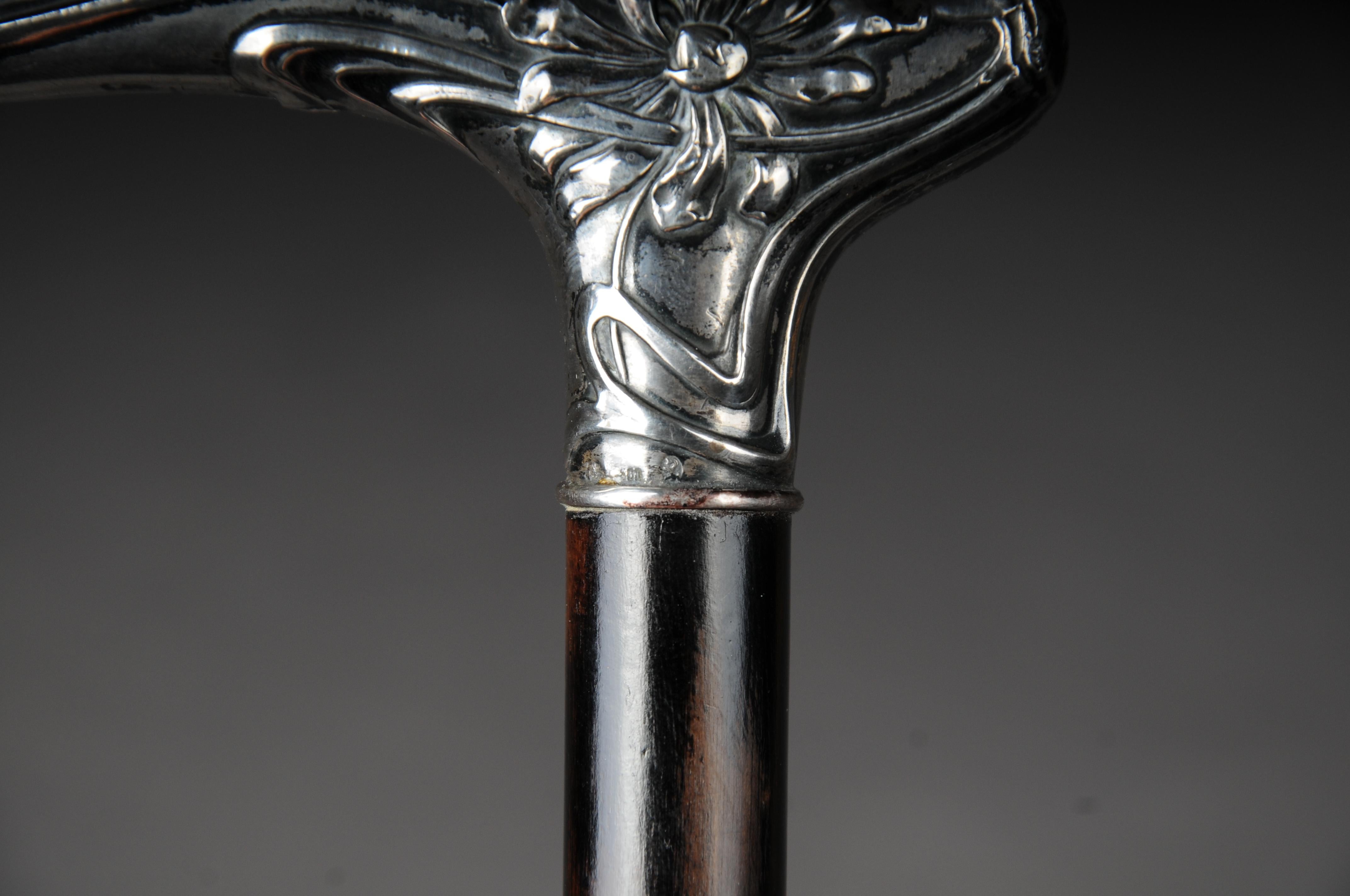 Extraordinary Art Nouveau Walking Stick Silver, 1905 11