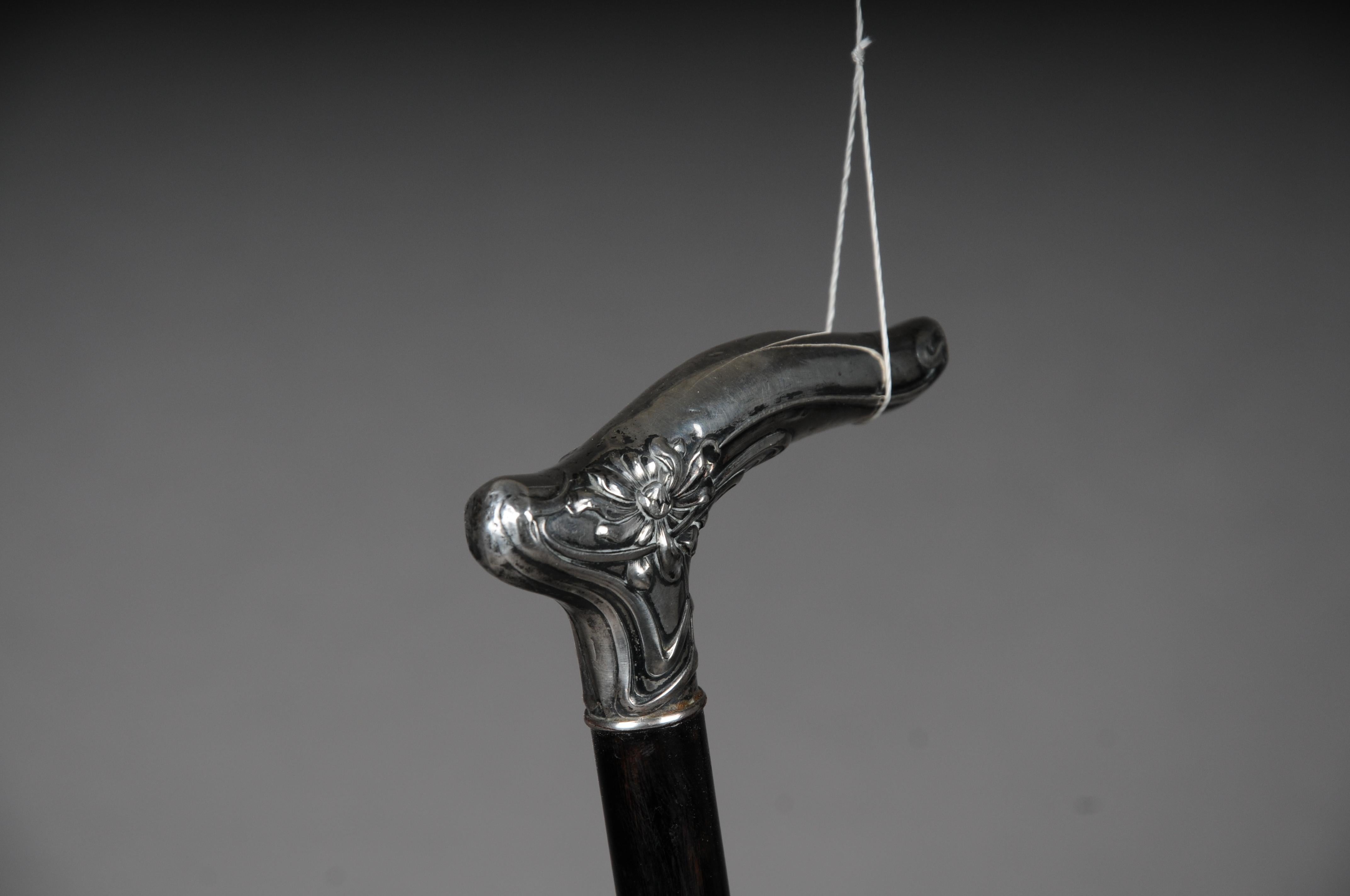 Extraordinary Art Nouveau Walking Stick Silver, 1905 2