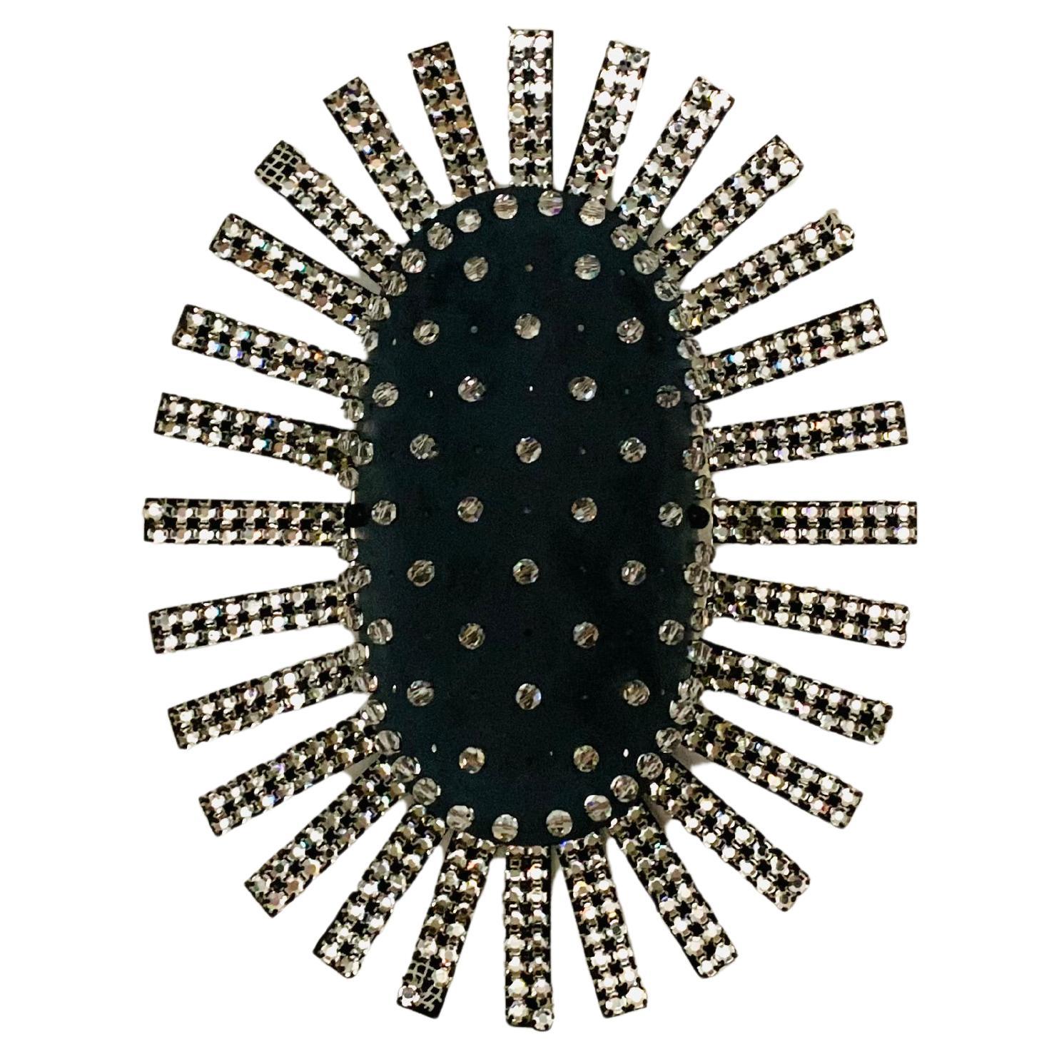 Extraordinario Aplique de Cristal Austriaco Sunburst