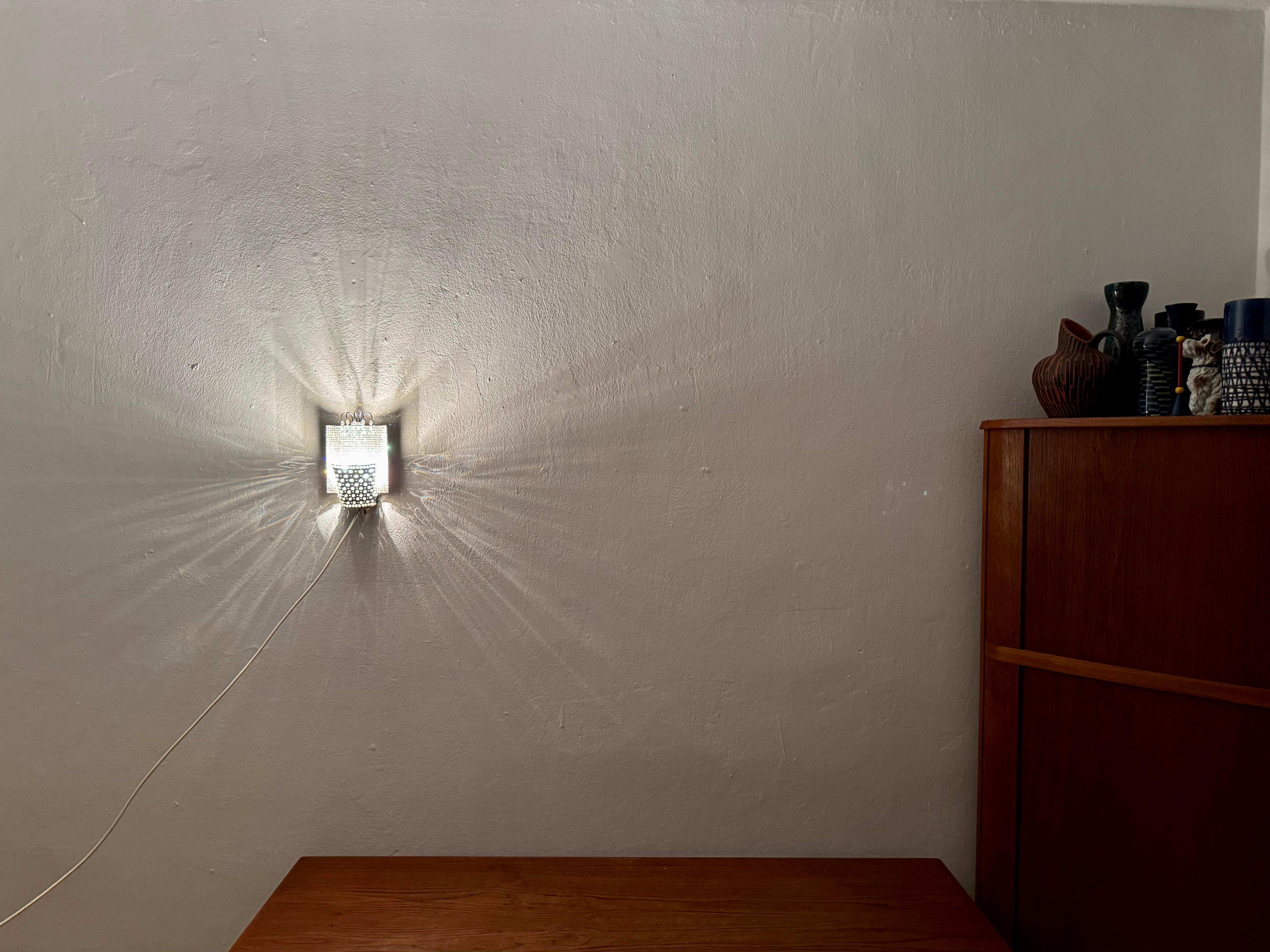 Extraordinary Austrian Crystal Glass Wall Lamp For Sale 9