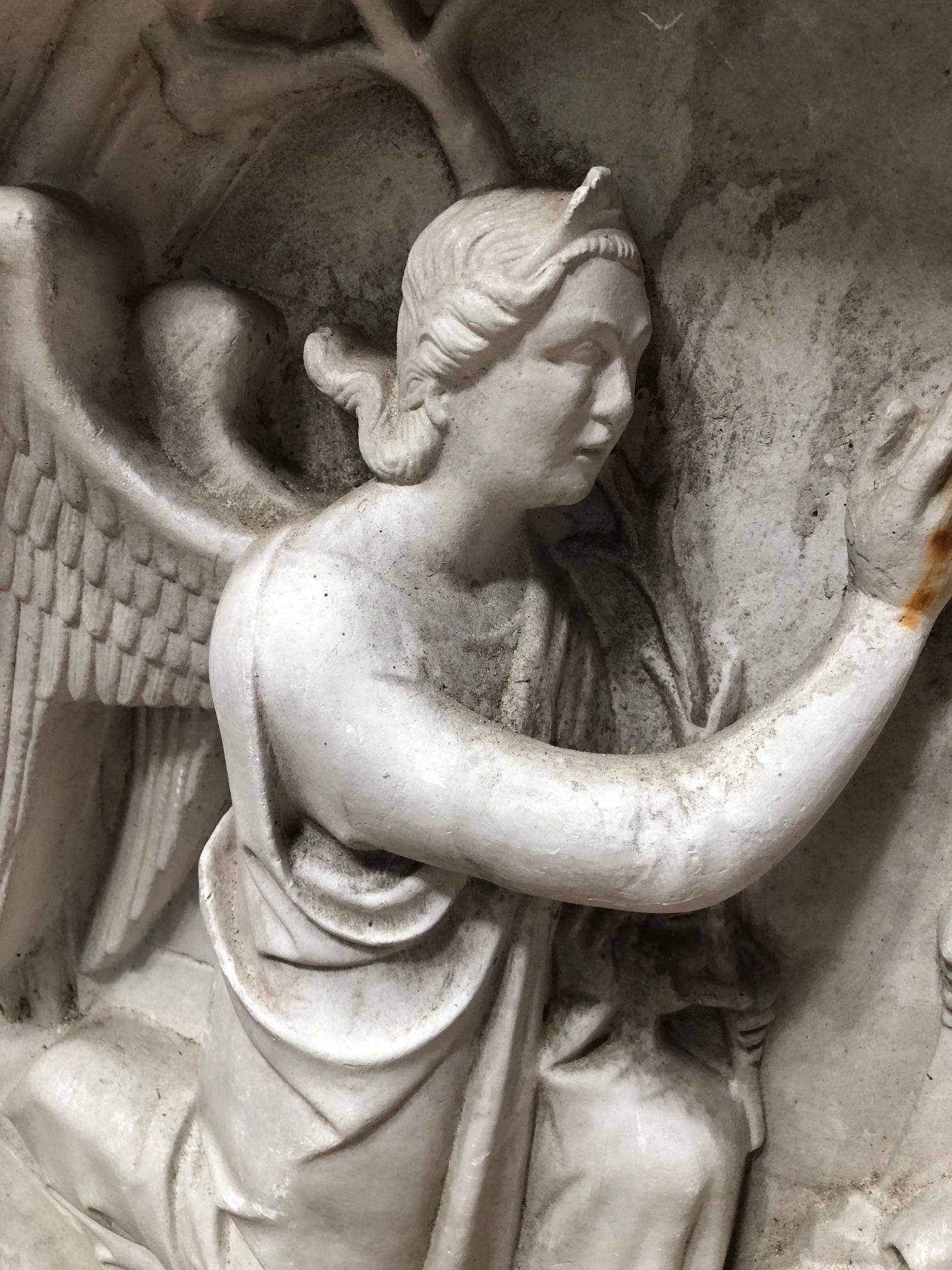 Extraordinary Bas Relief Sculpture from a Belgian Castle In Excellent Condition In Hopewell, NJ
