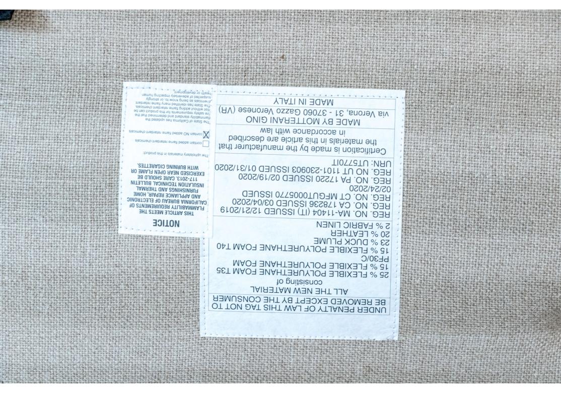 Außergewöhnliche Bassam Fellows Nussbaum und schwarzes Leder Daybed im Angebot 7