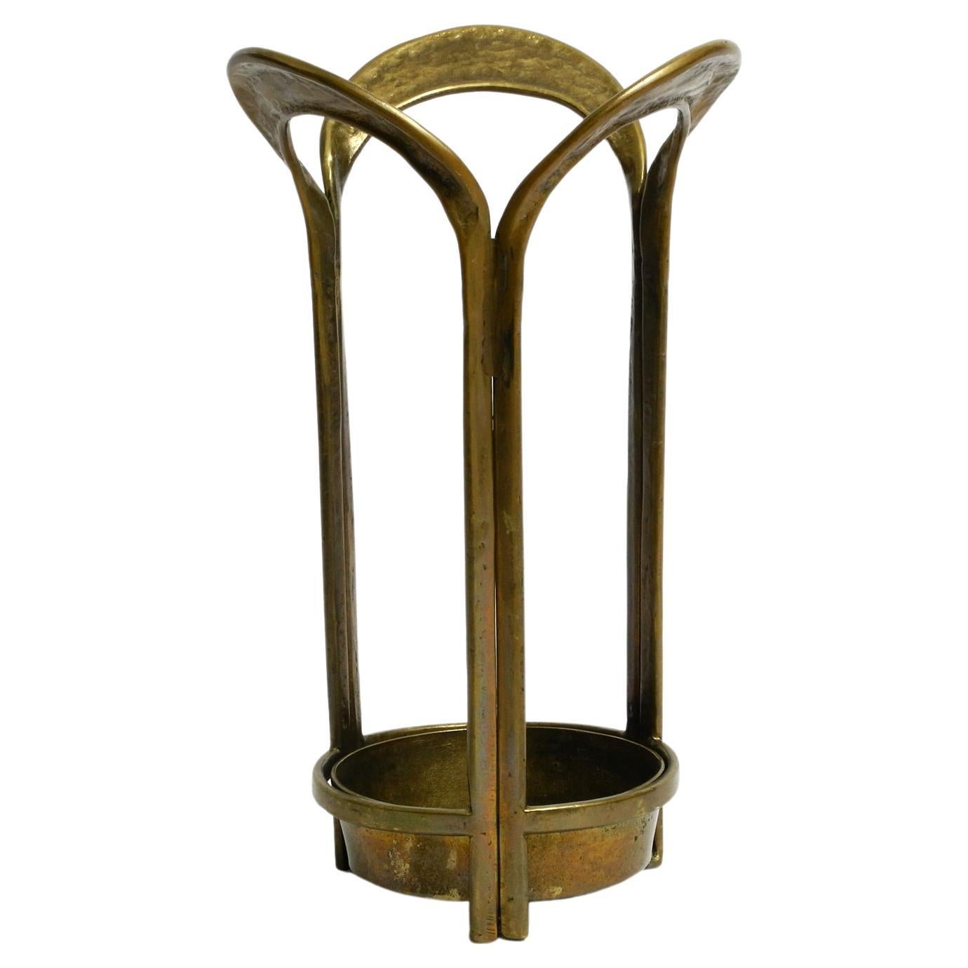 Stunning and Rare Perforated Metal Mid Century Modern Umbrella Stand at
