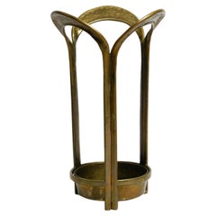 Extraordinary Beautiful Heavy Mid-Century Modern Brass Umbrella Stand