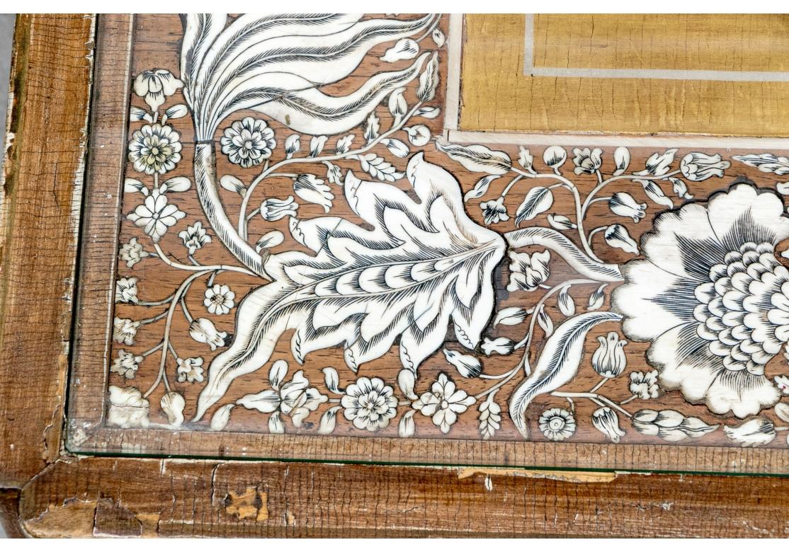 Extraordinary Bone Inlaid Cocktail Table For Sale 3