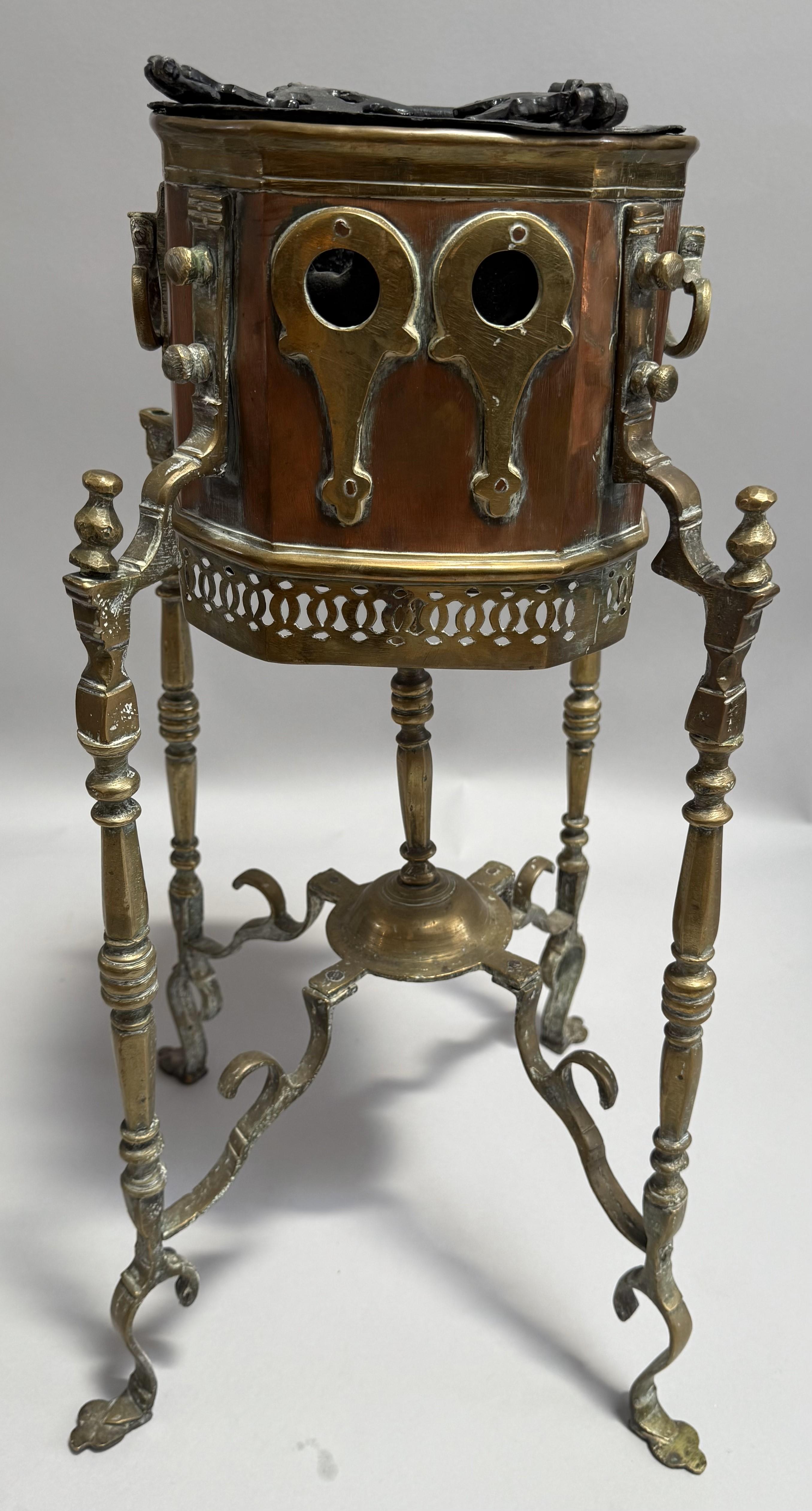 Extraordinary British Empire Kettle on a Stand For Sale 2