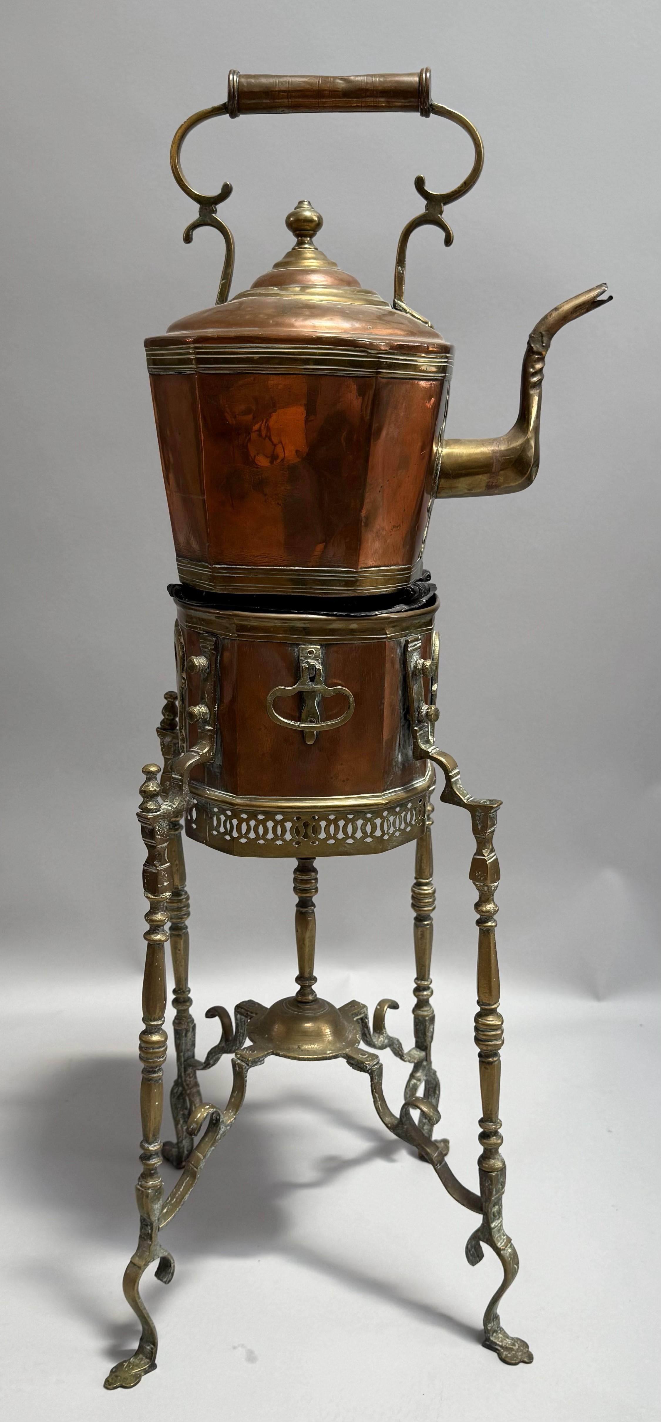 Anglo-Indian Extraordinary British Empire Kettle on a Stand For Sale