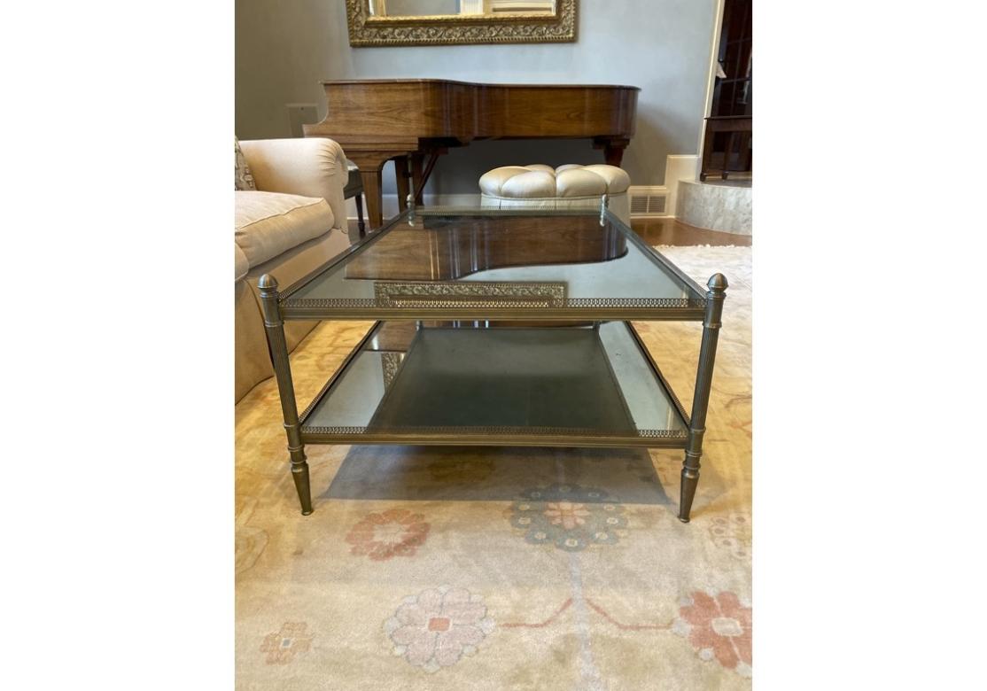 Extraordinary Bronze Tiered Cocktail Table From Jordan Marsh For Sale 14