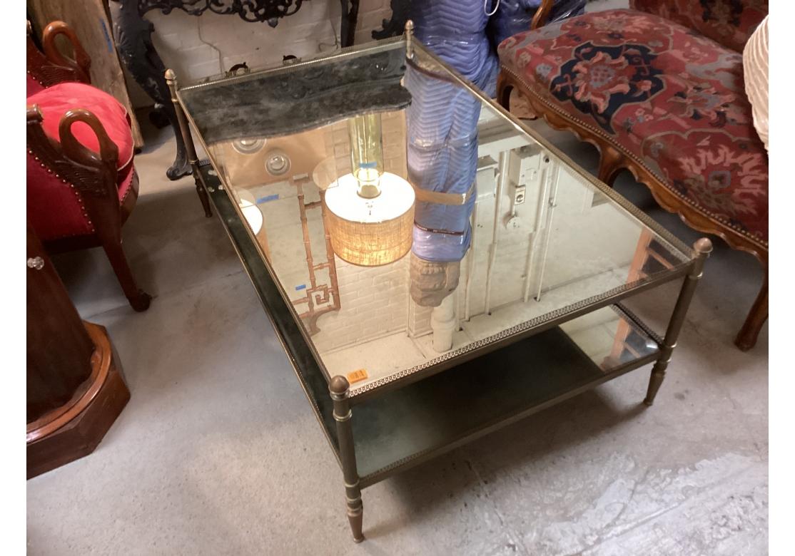 Extraordinary Bronze Tiered Cocktail Table From Jordan Marsh In Good Condition For Sale In Bridgeport, CT