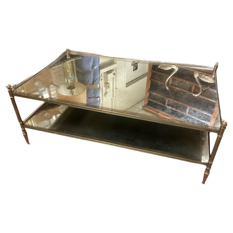 Extraordinary Bronze Tiered Cocktail Table From Jordan Marsh For Sale