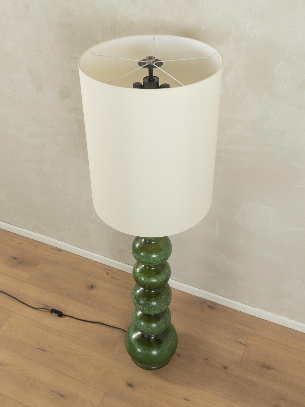 Allemand Extraordinaire lampadaire en céramique 