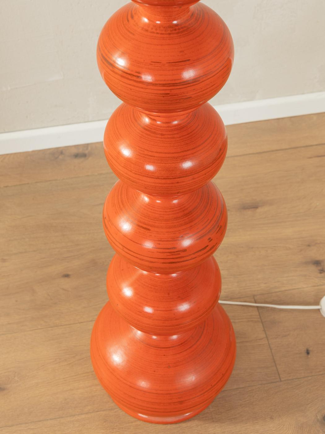 German Extraordinary ceramic floor lamp, Kaiser Leuchten