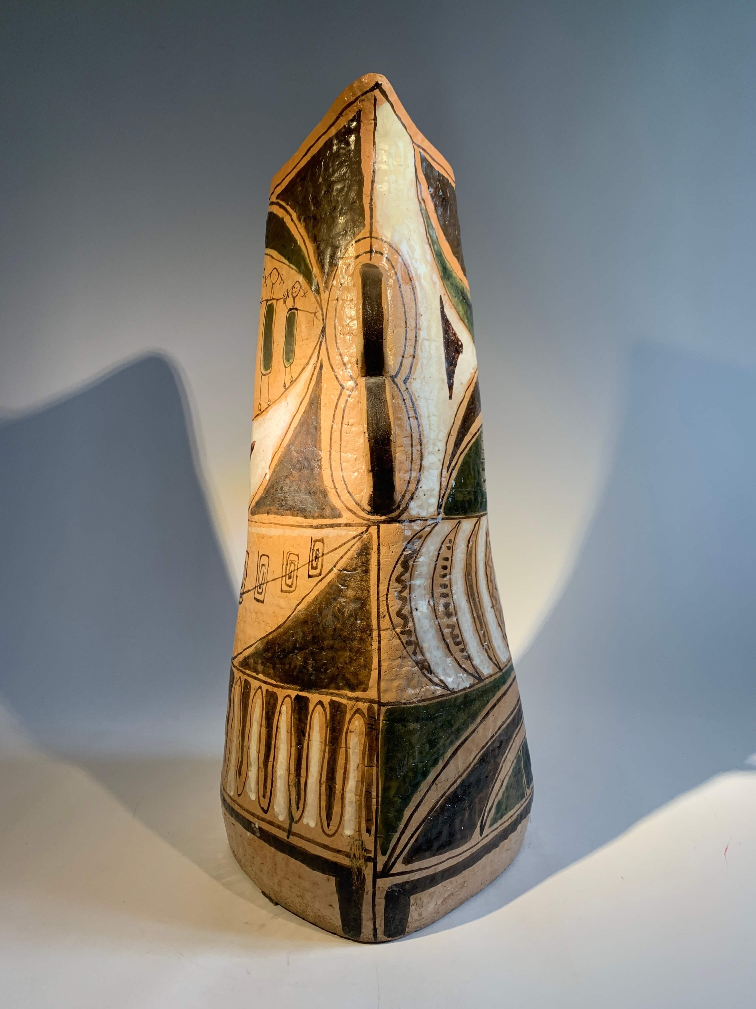Außergewöhnliche Keramik-Skulptur Antonio Lucietti (Mitte des 20. Jahrhunderts) im Angebot