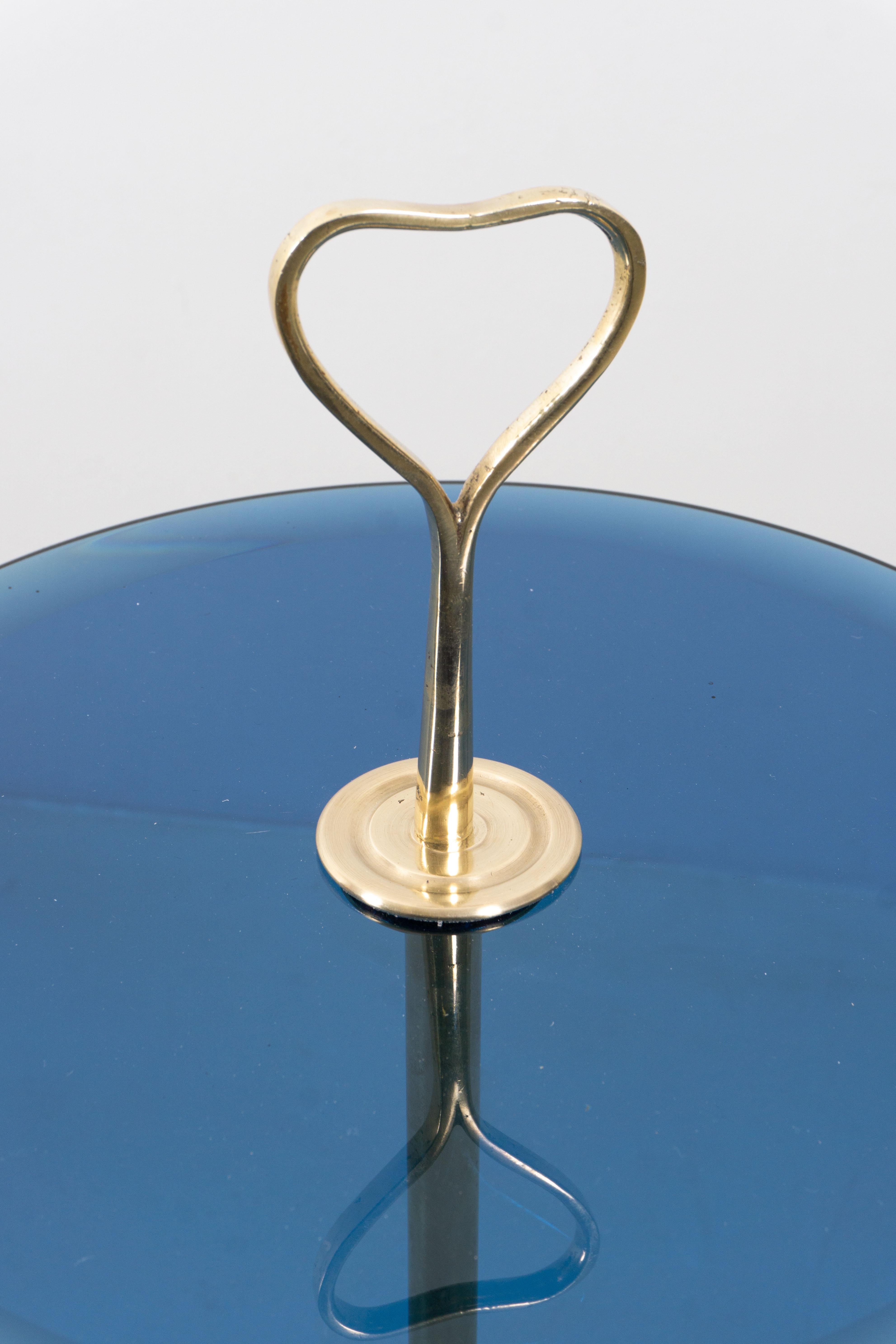 Italian Extraordinary Cesare Lacca Brass Table, ca. 1950 For Sale