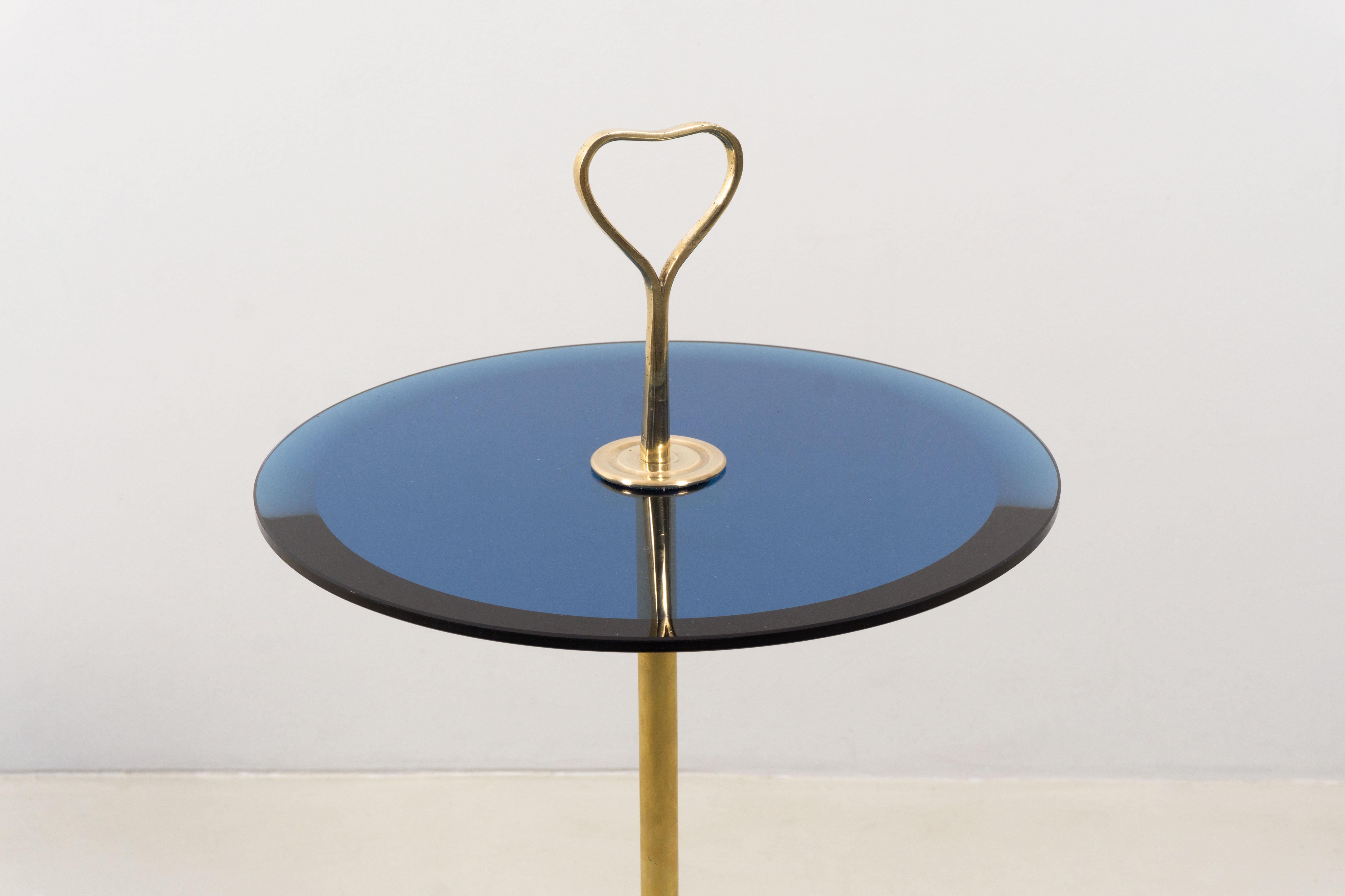 Extraordinary Cesare Lacca Brass Table, ca. 1950 In Good Condition For Sale In Berlin, DE