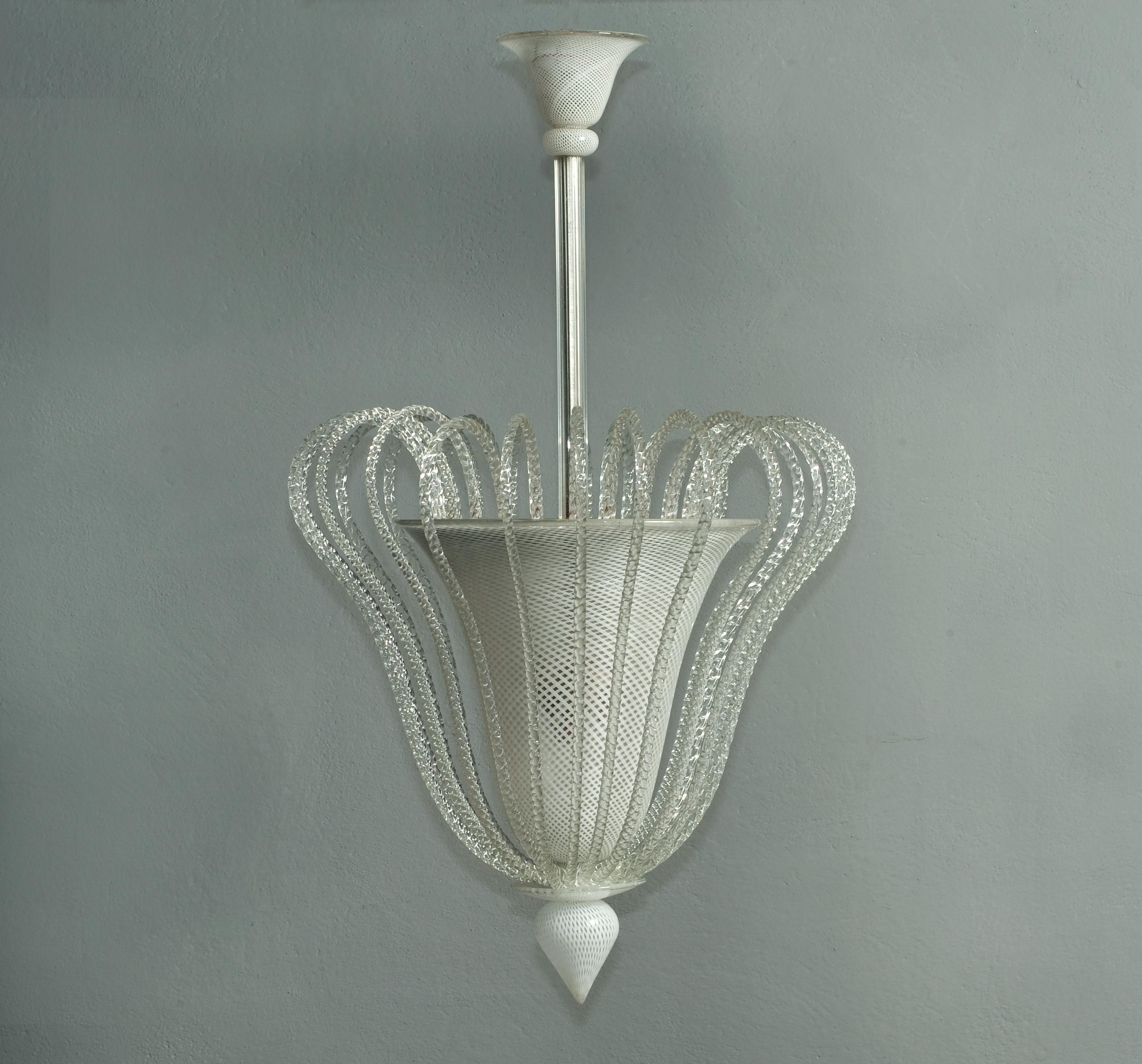 Extraordinary Chandelier by Seguso In Excellent Condition In Piacenza, Italy