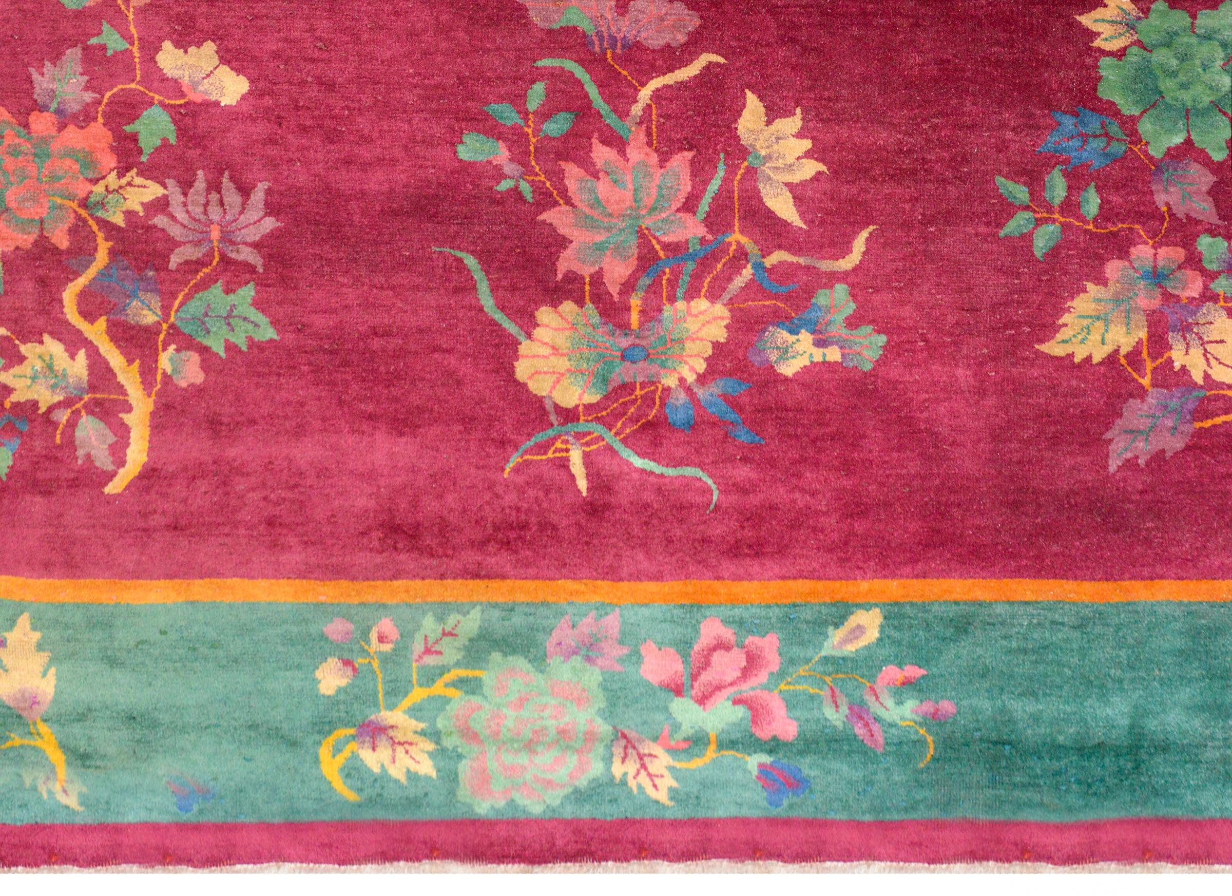 Außergewöhnlicher chinesischer Art-Déco-Teppich (Frühes 20. Jahrhundert) im Angebot