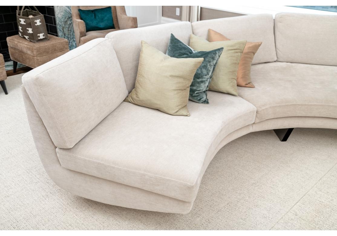 Contemporary Extraordinary Circular “Clip” Sofa By Ransom Culler For Thayer Coggin For Sale
