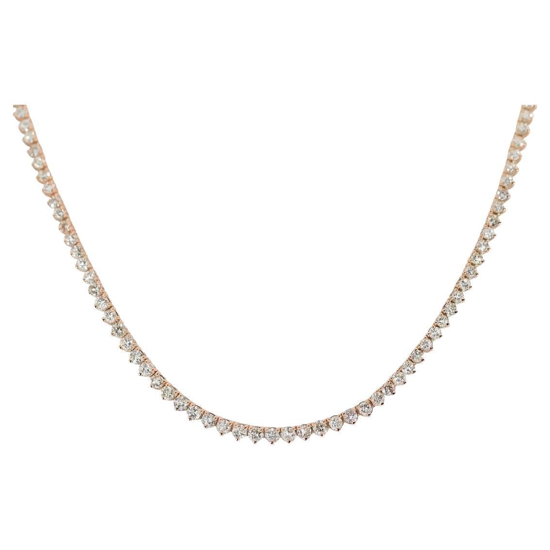 Extraordinary De Guardia Necklace with 8.67ct Round Brilliant Diamonds