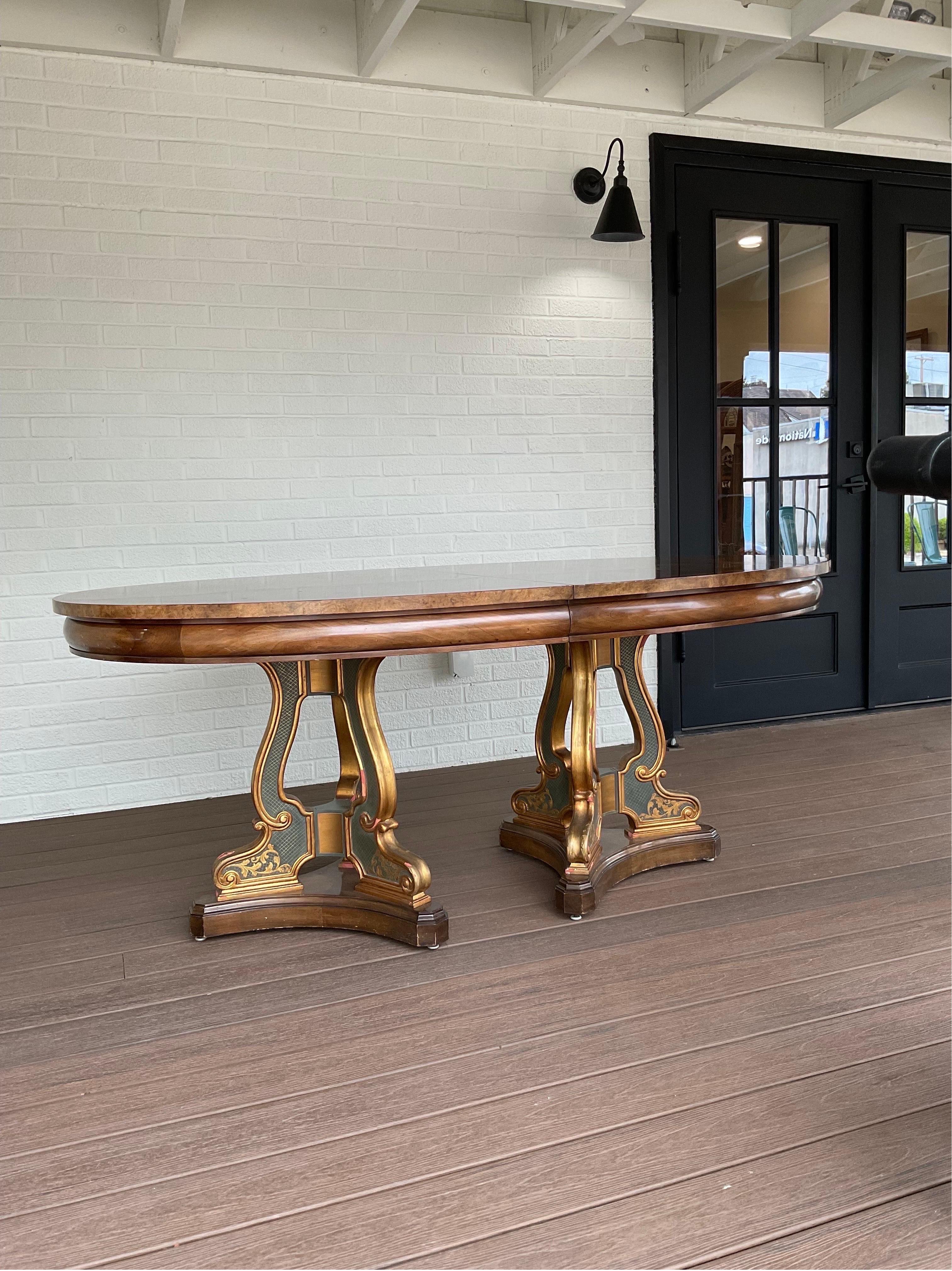 American Extraordinary Dining Table by William Doezema for Mastercraft