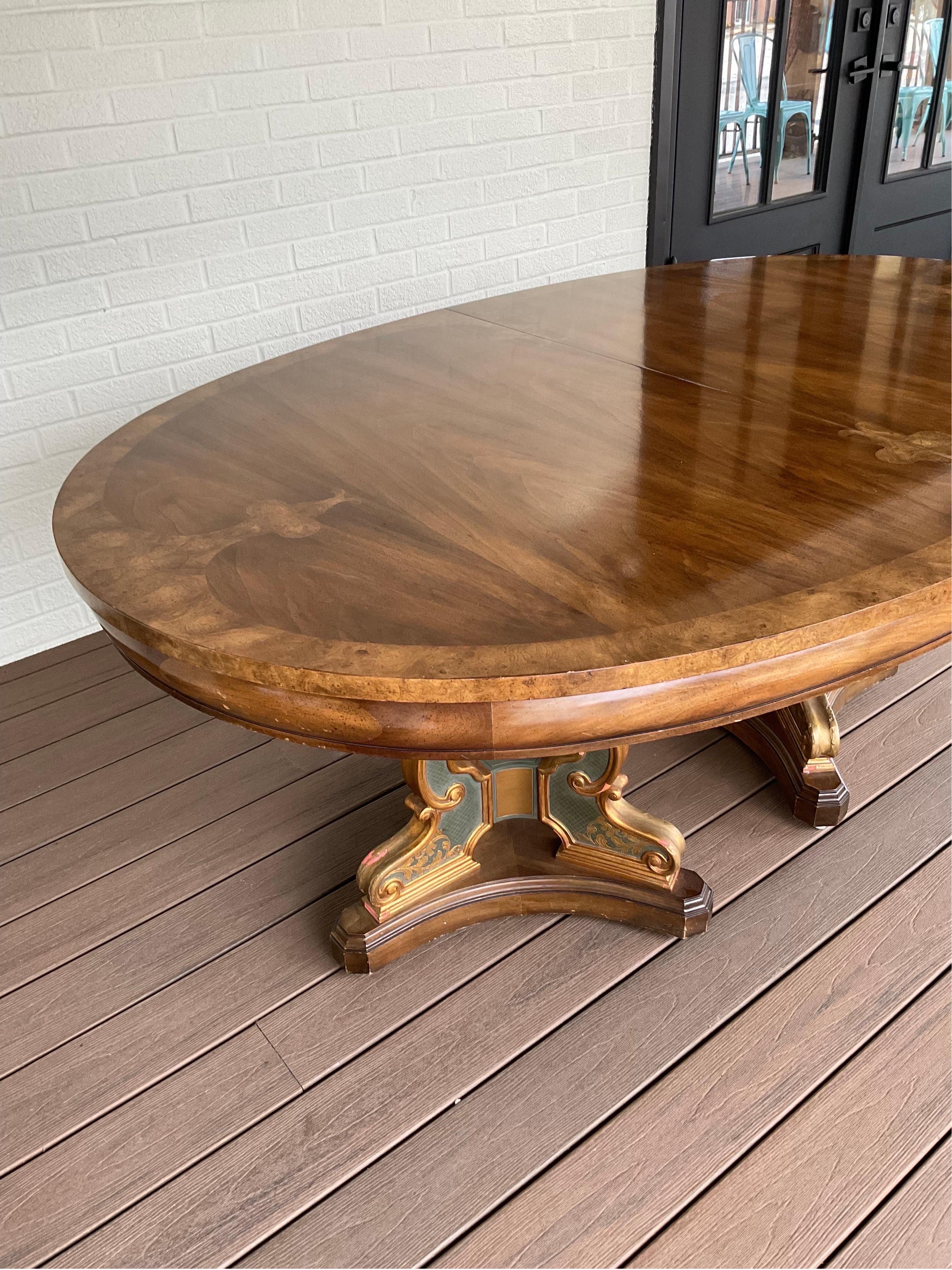 Extraordinary Dining Table by William Doezema for Mastercraft In Good Condition In Hartville, OH