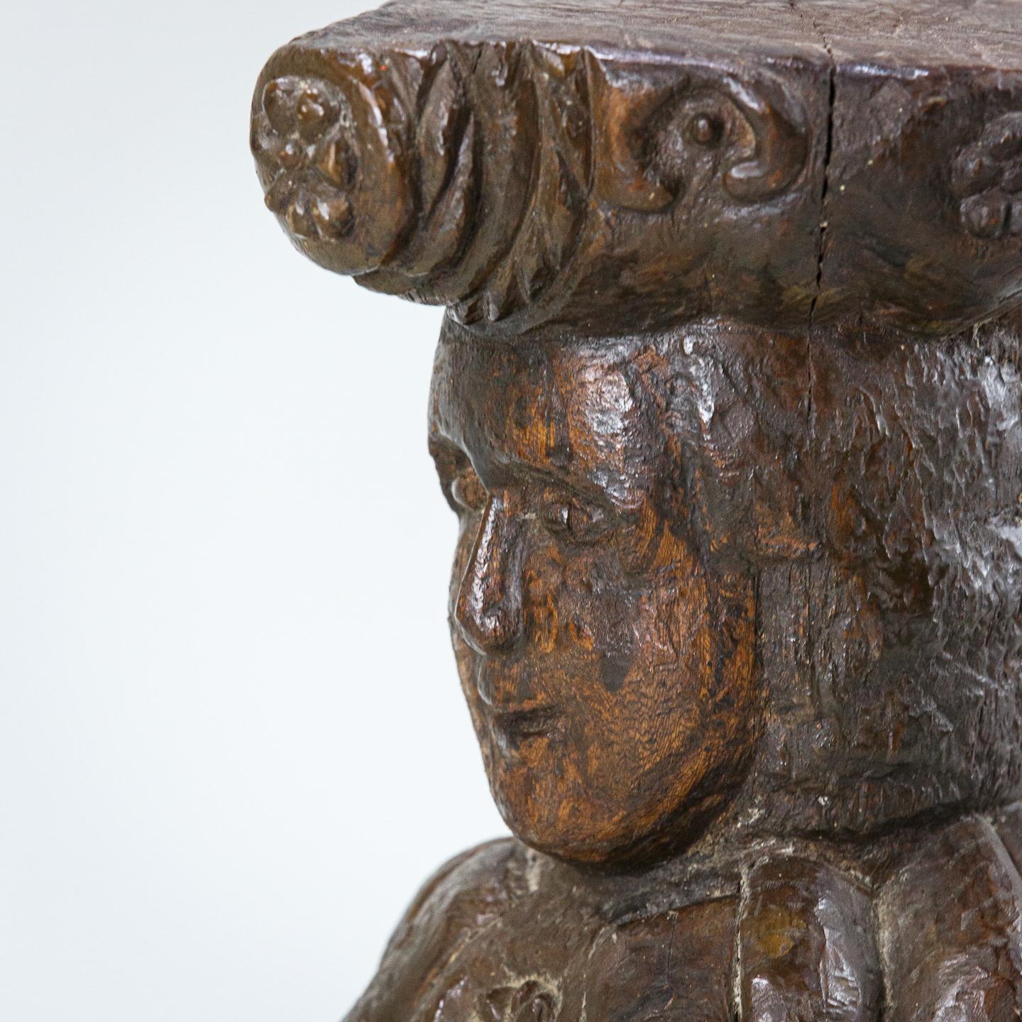 Extraordinary Early 19th Century Small Anthropomorphic Block For Sale 3