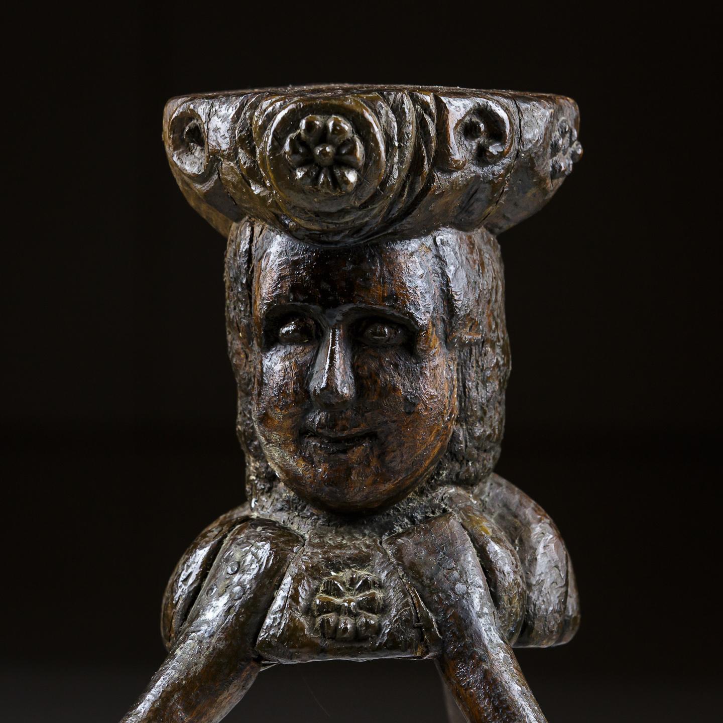 Extraordinary Early 19th Century Small Anthropomorphic Block For Sale 6