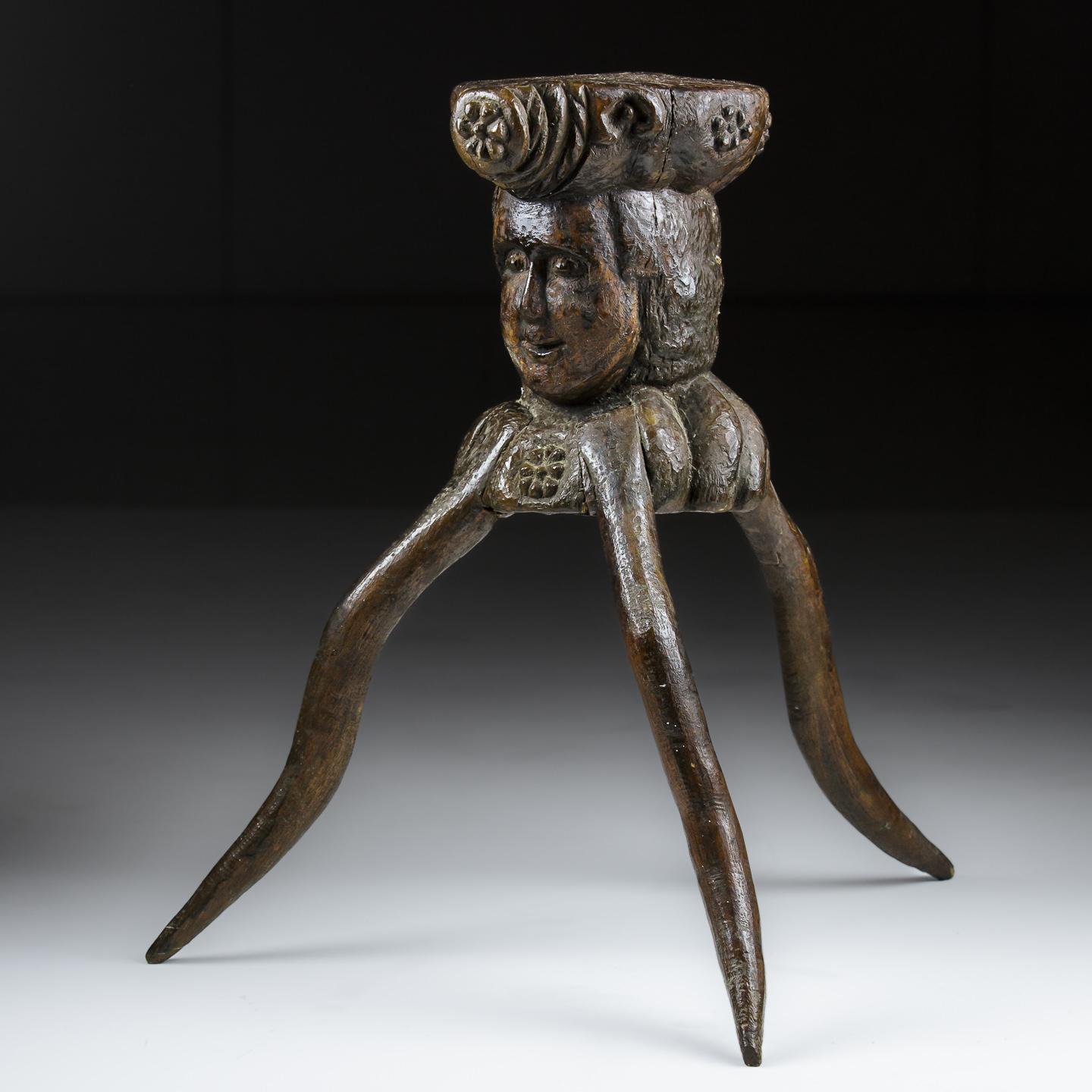 Extraordinary Early 19th Century Small Anthropomorphic Block For Sale 10