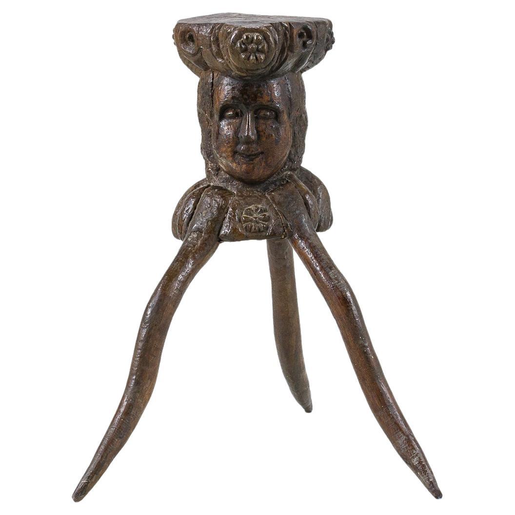 Extraordinary Early 19th Century Small Anthropomorphic Block For Sale