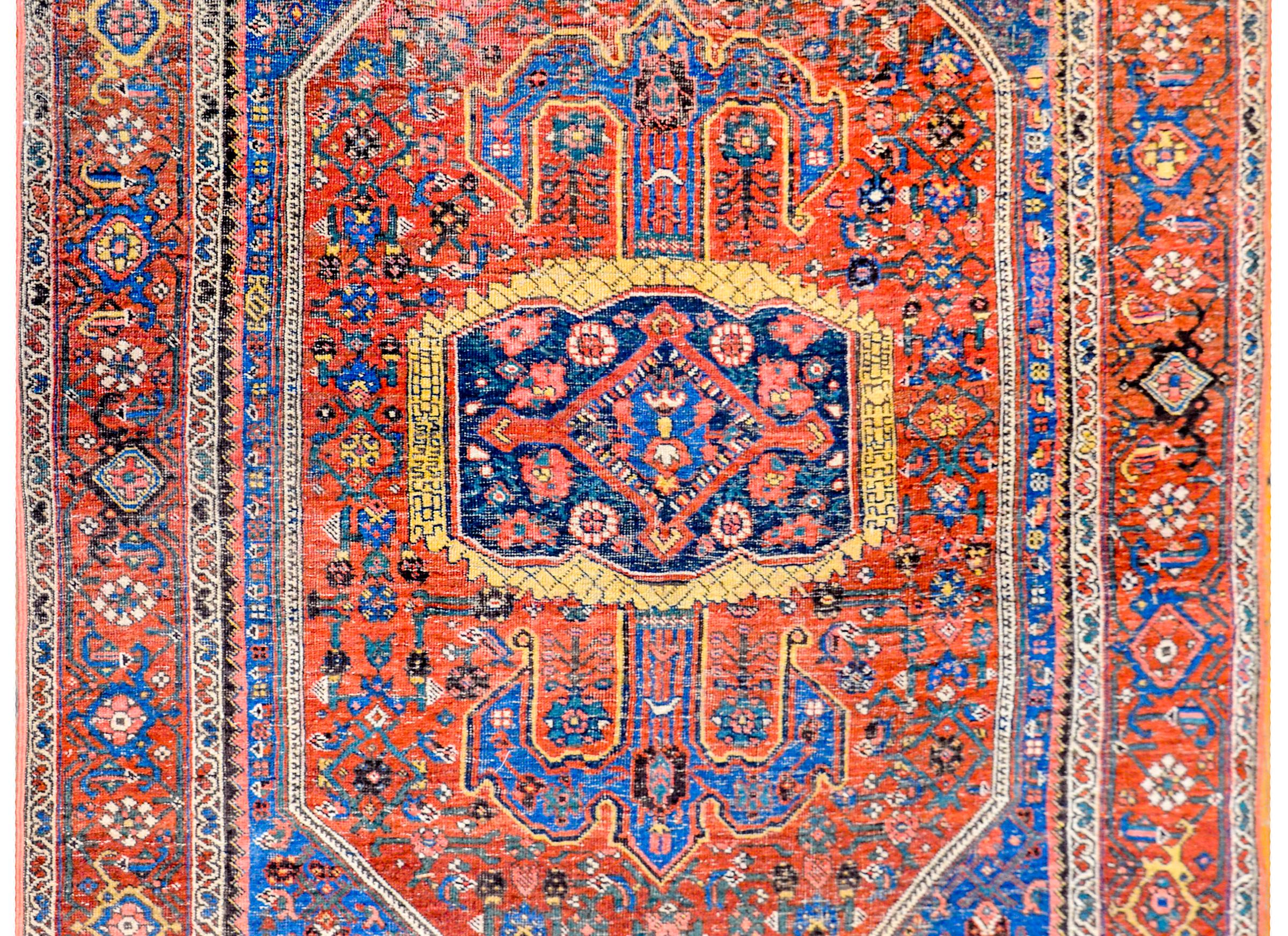 Außergewöhnlicher Bidjar-Teppich aus dem frühen 20. Jahrhundert (Viktorianisch) im Angebot