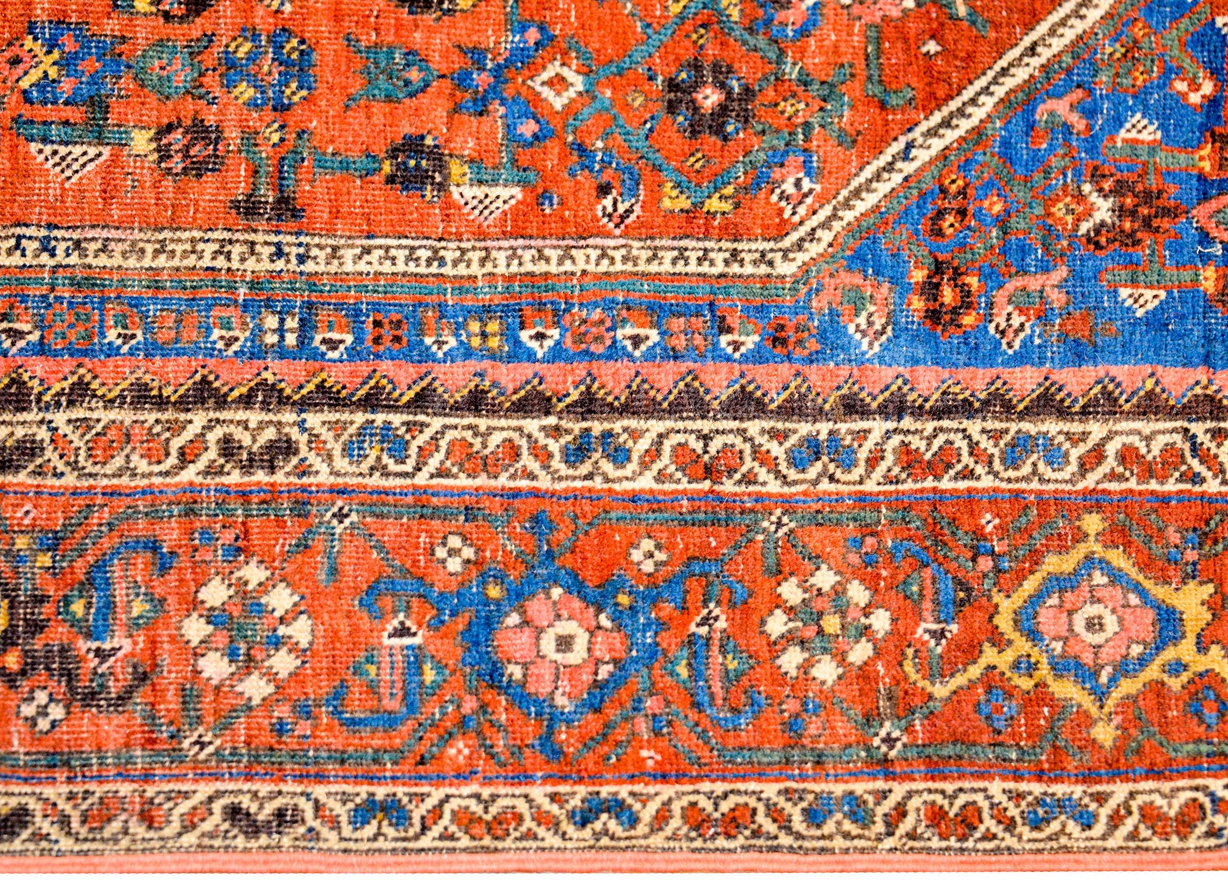 Vegetable Dyed Extraordinary Early 20th Century Bidjar Rug For Sale