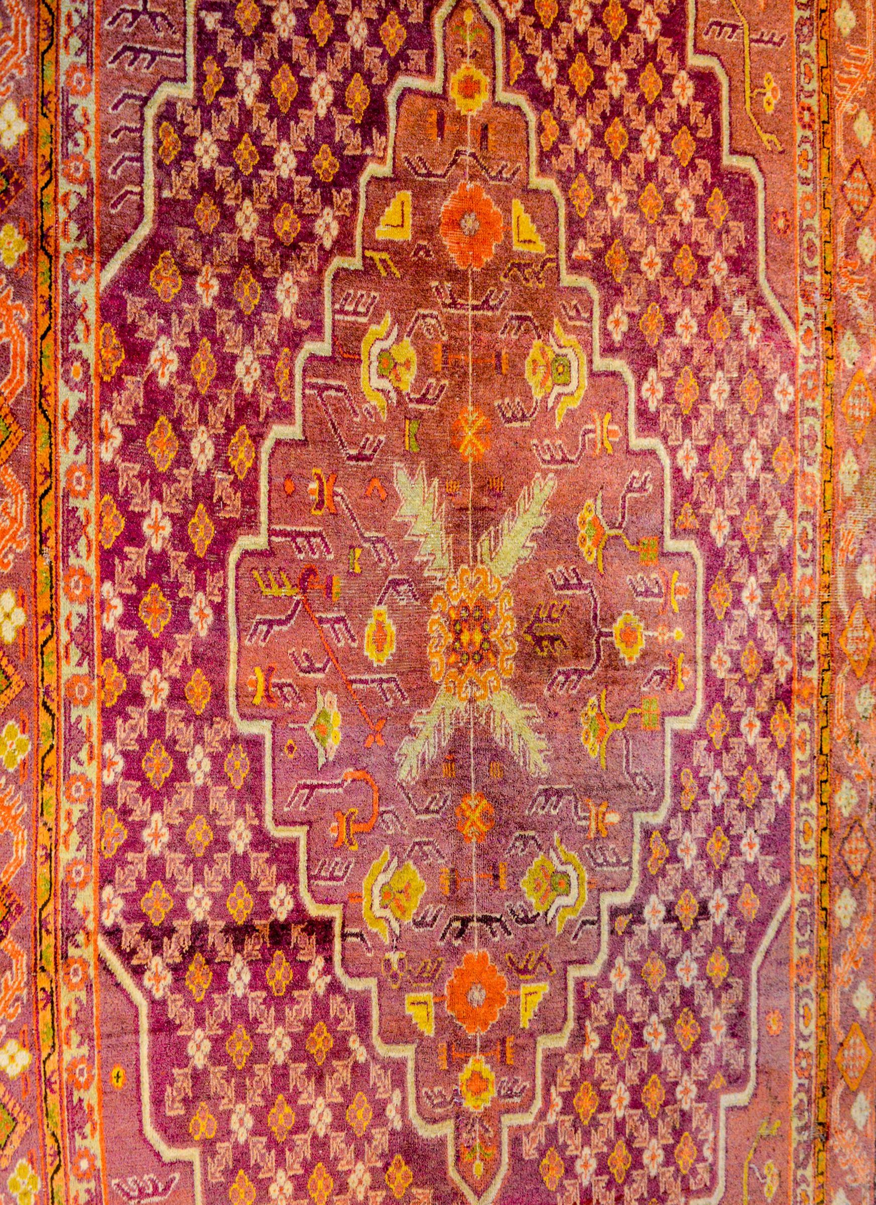 Mid-20th Century Extraordinary Early 20th Century Central Asian Khotan Rug For Sale