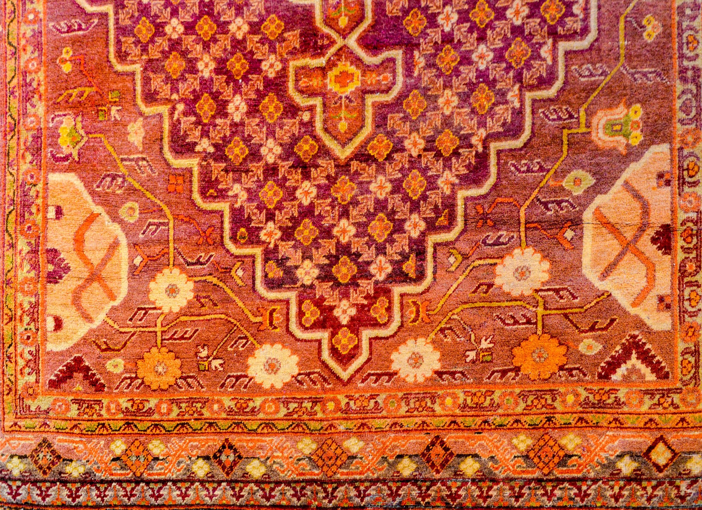 Extraordinary Early 20th Century Central Asian Khotan Rug For Sale 1
