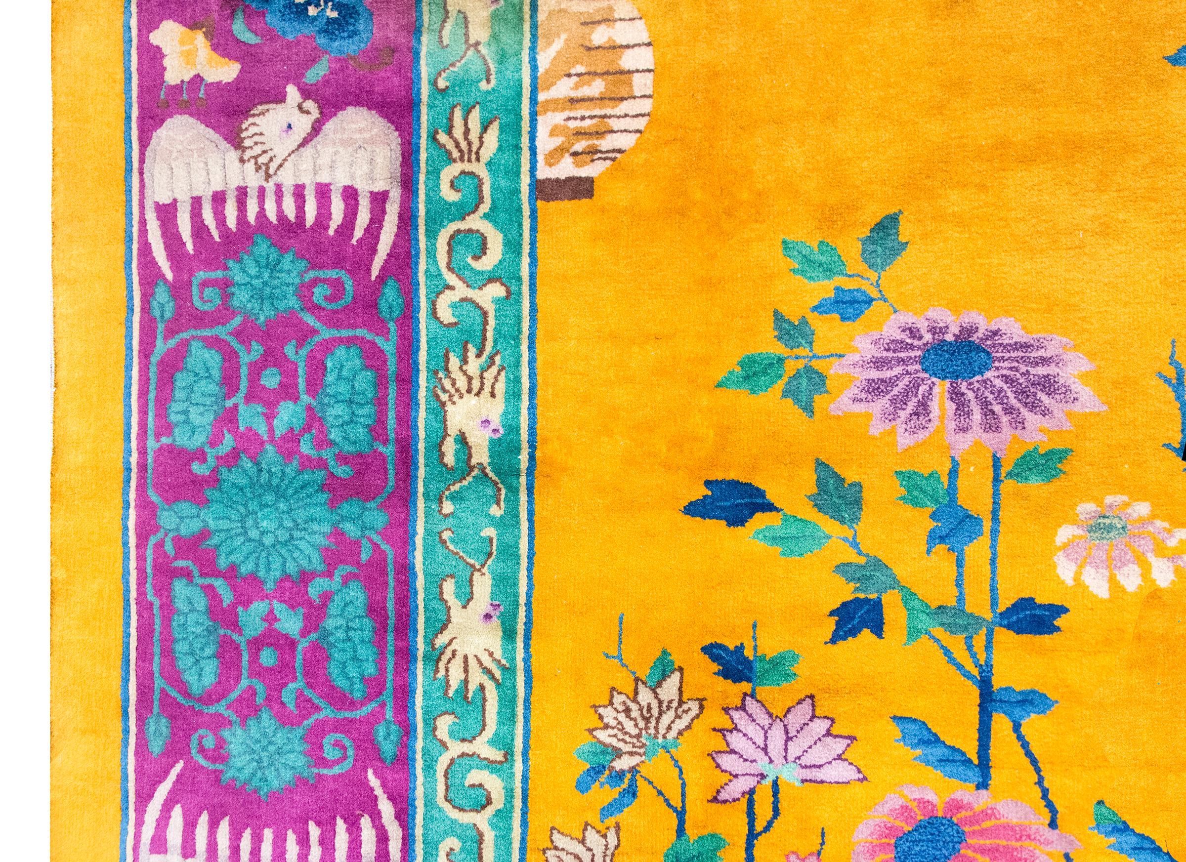 Extraordinaire tapis chinois Art Déco du début du 20e siècle Bon état - En vente à Chicago, IL