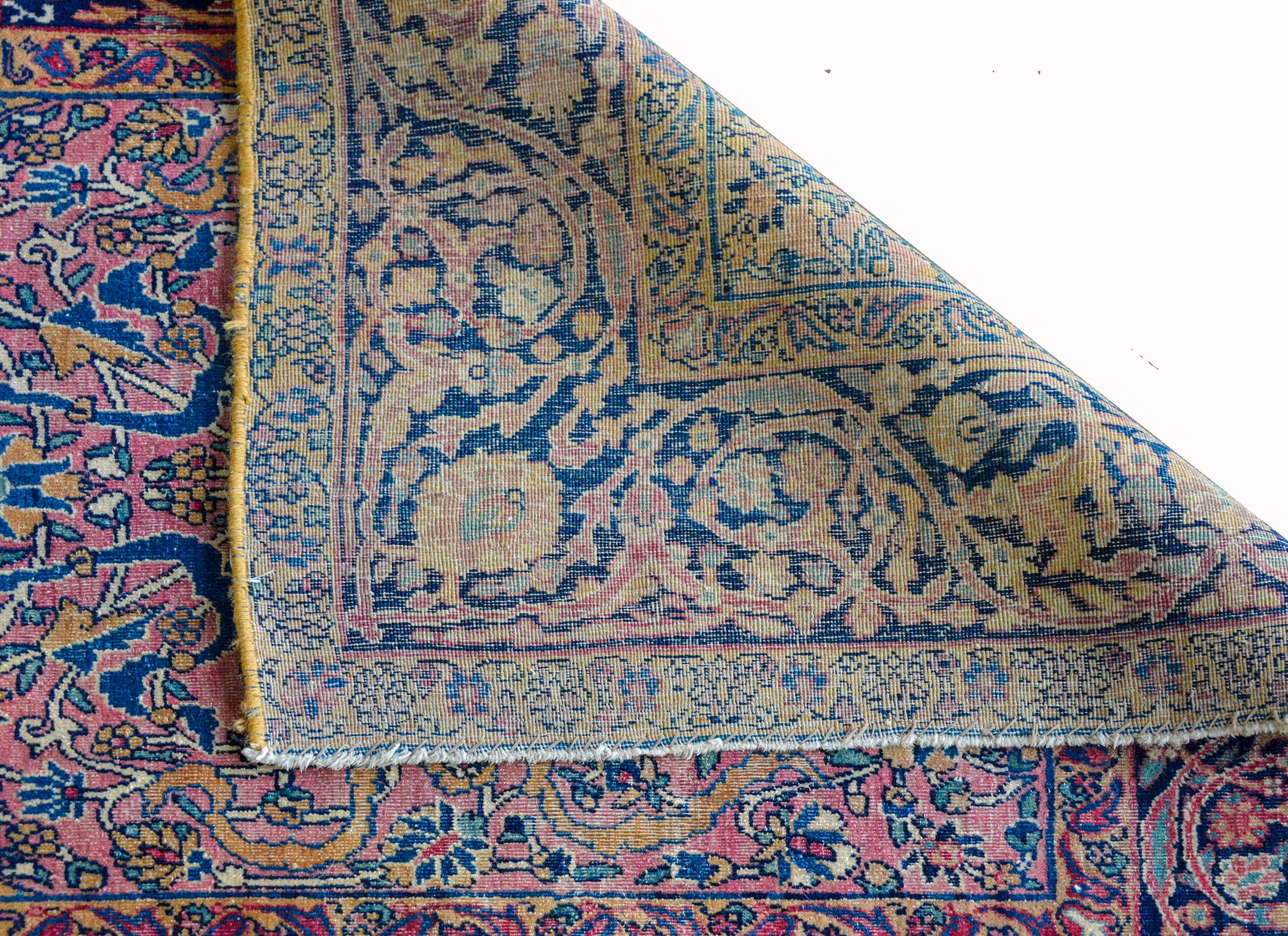 Extraordinary Early 20th Century Kashan Prayer Rug For Sale 4