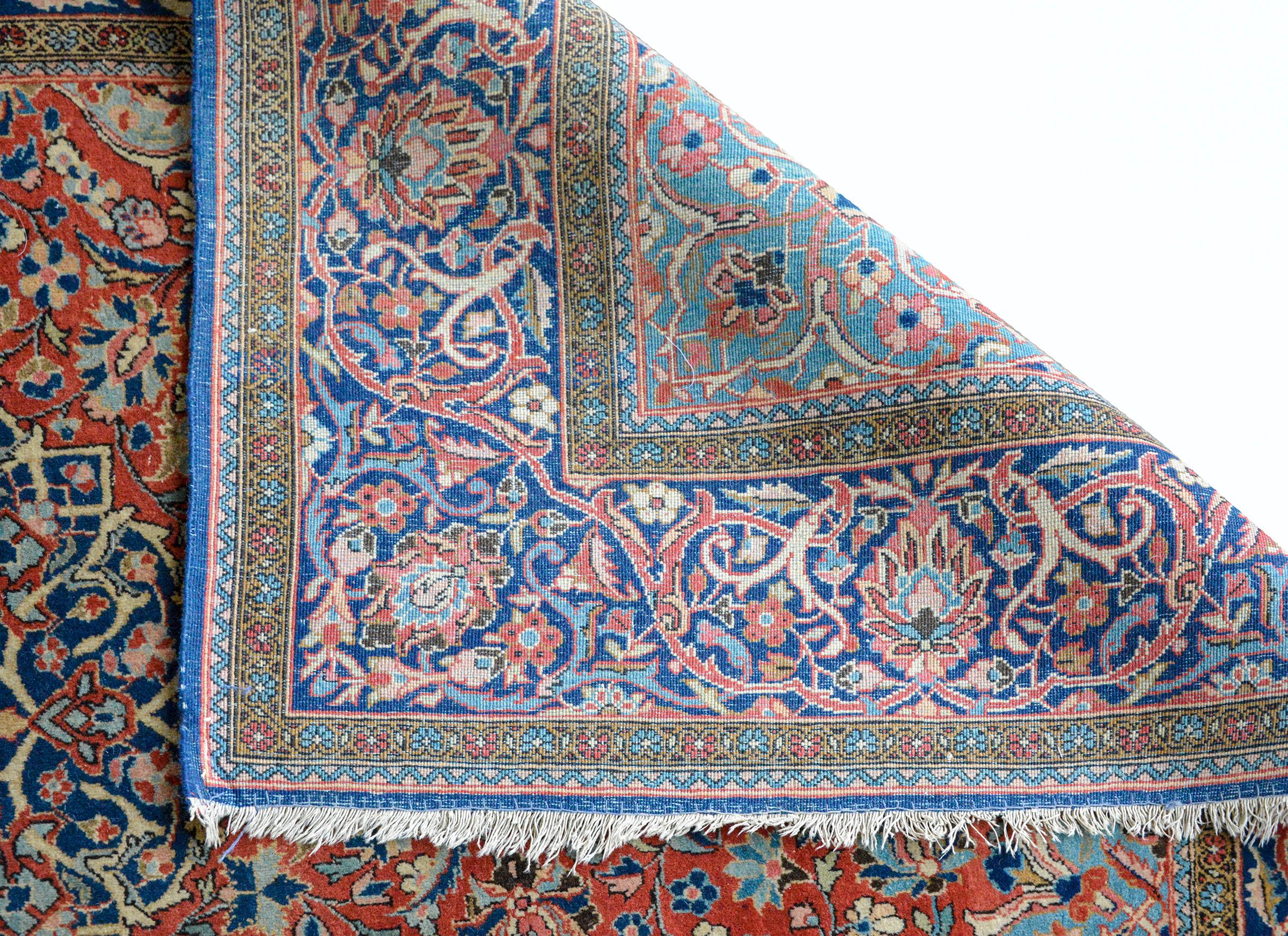 Extraordinary Early 20th Century Kashan Rug For Sale 1