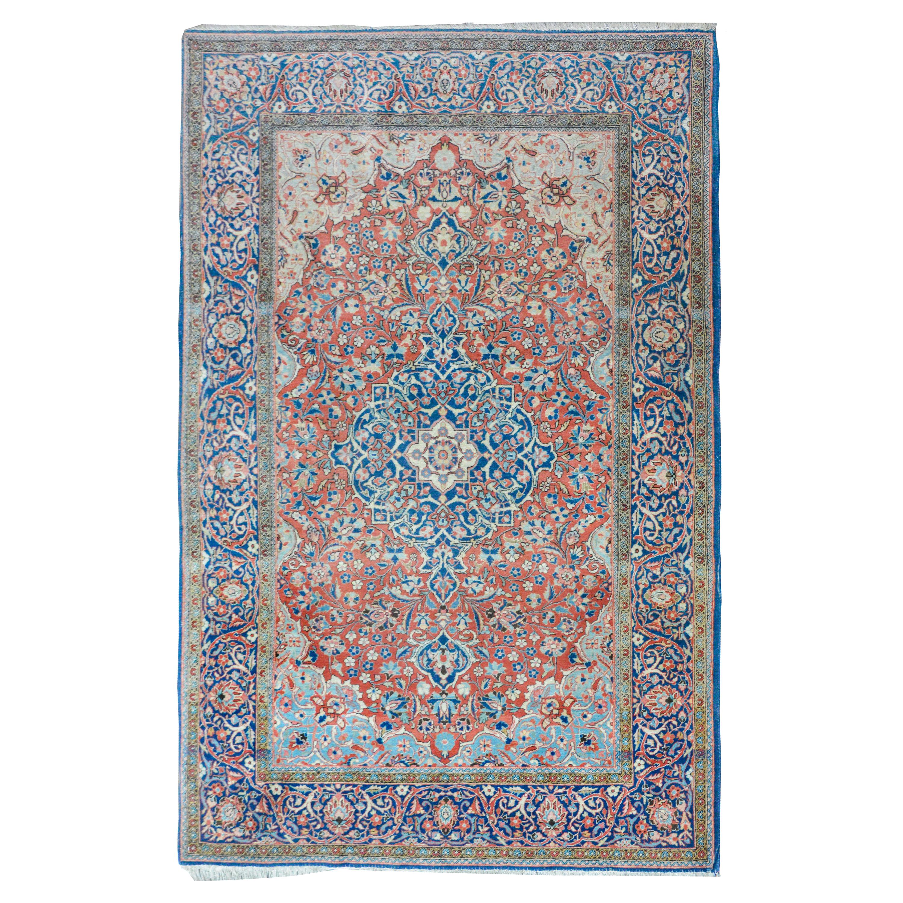 Extraordinary Early 20th Century Kashan Rug For Sale