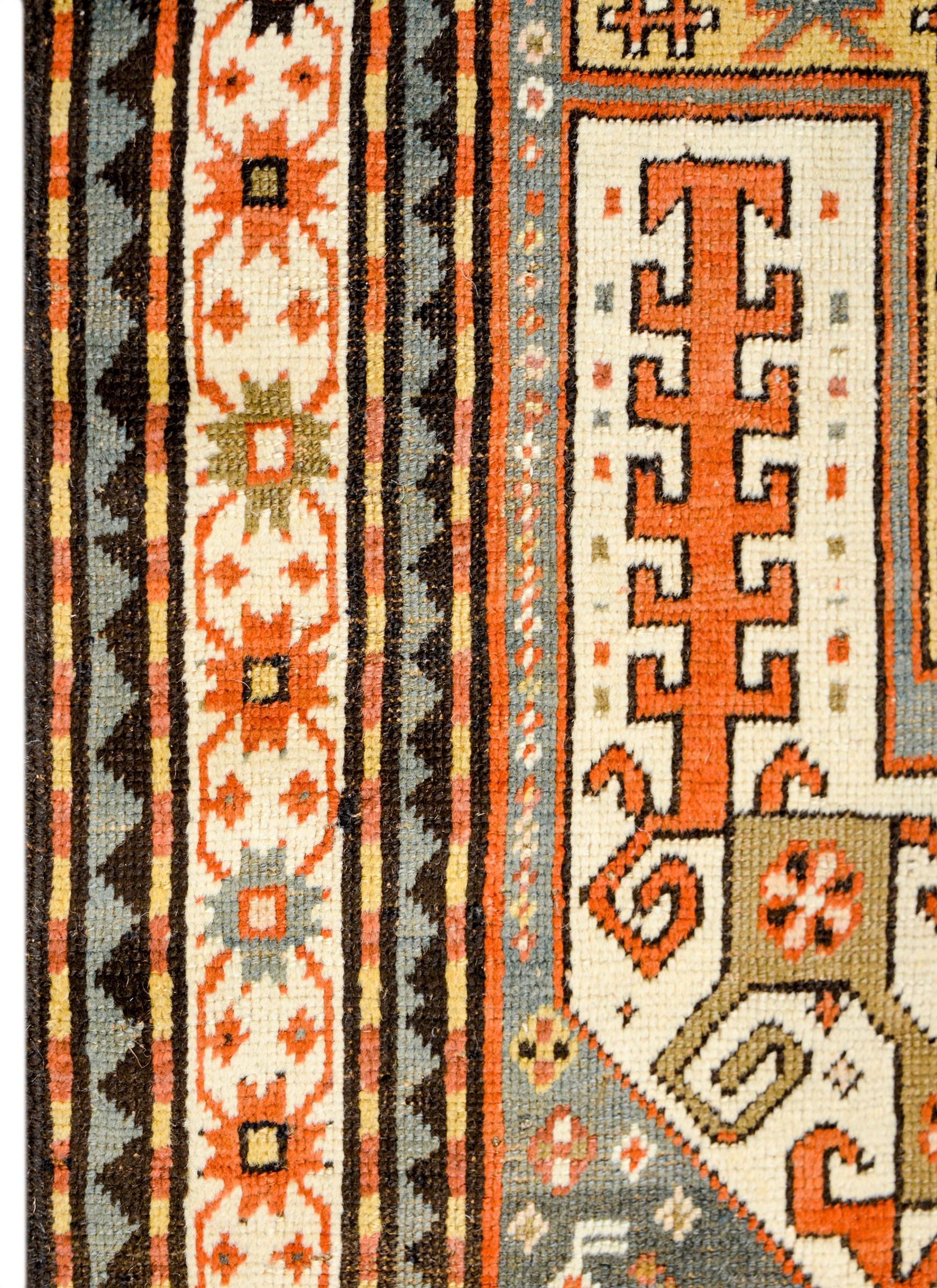 Extraordinary Early 20th Century Kazak Rug For Sale 1