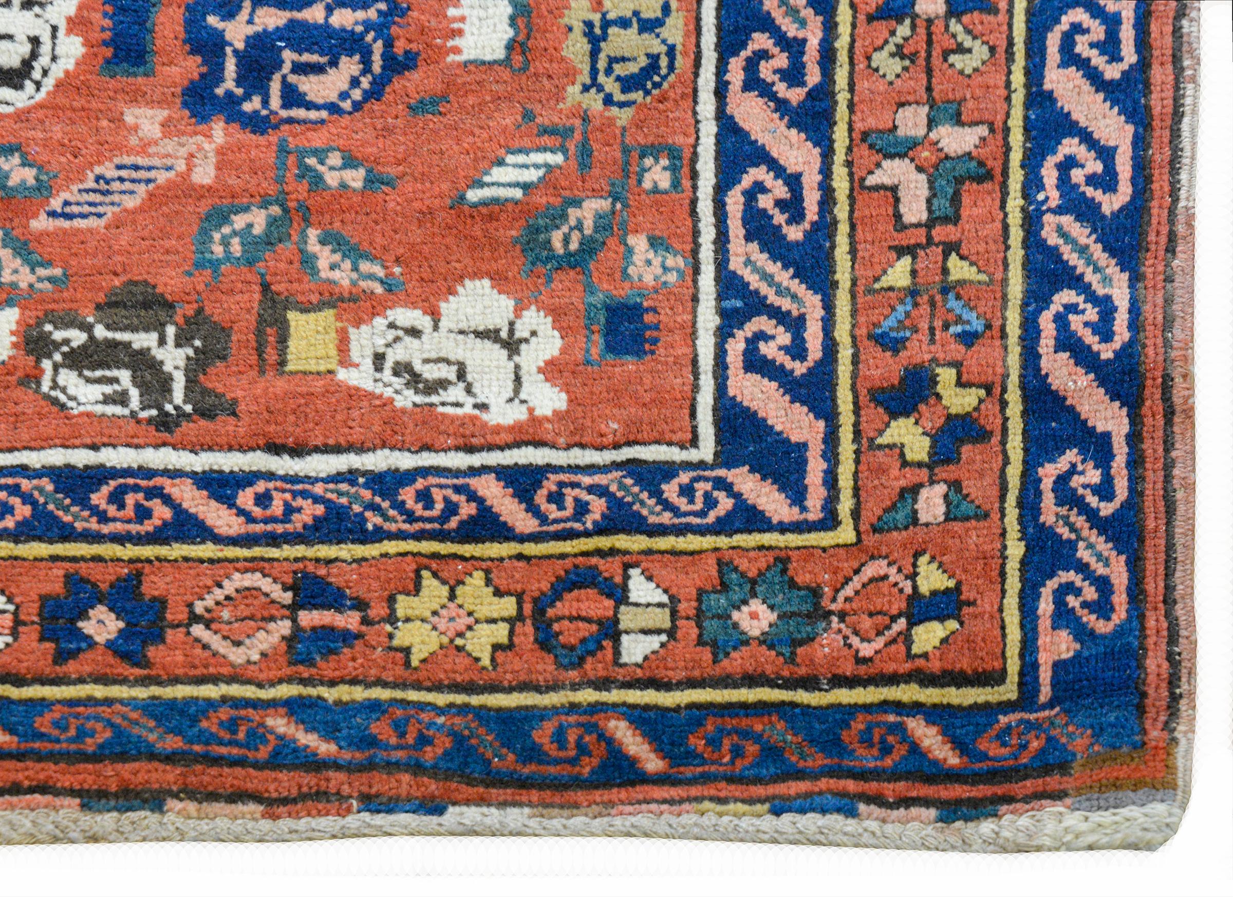 Extraordinary Early 20th Century Caucasian Karabagh Rug For Sale 4